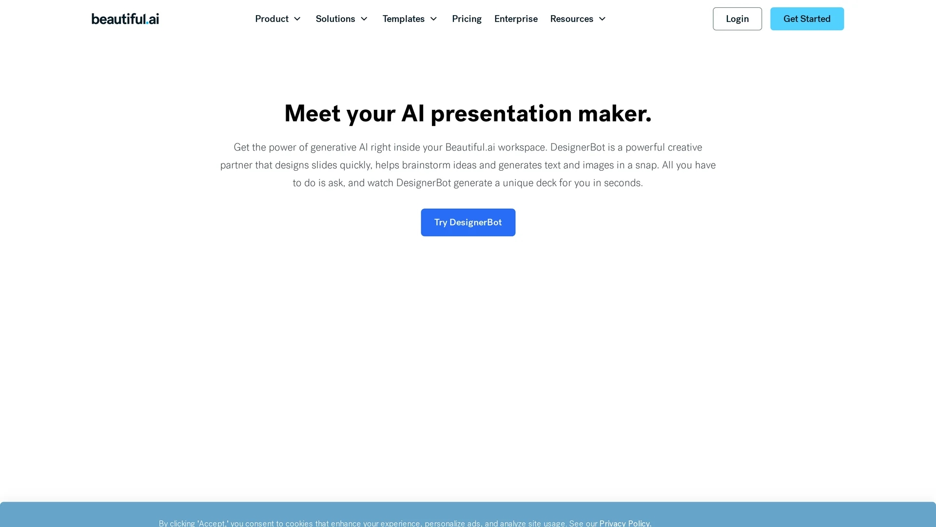 designerbot homepage