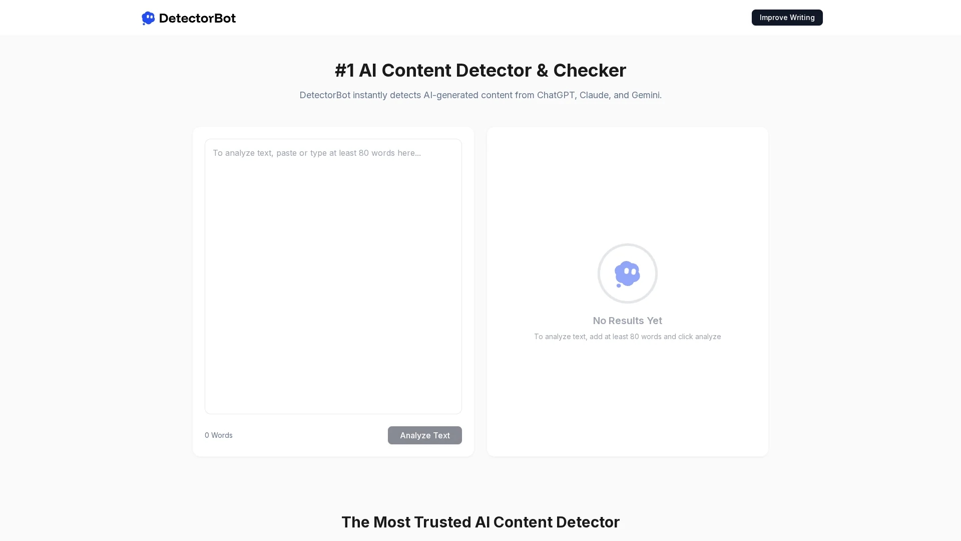detectorbot homepage