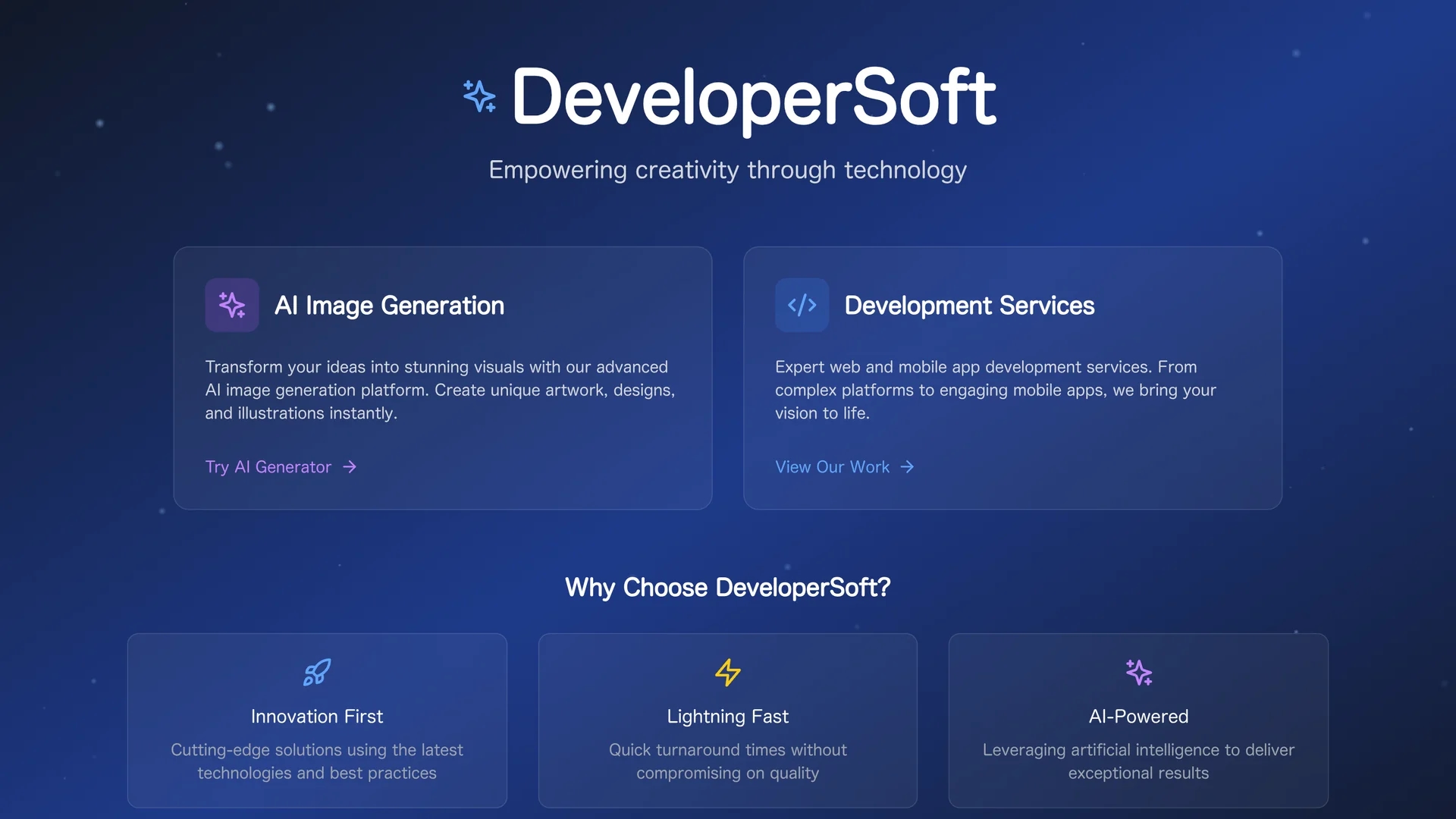 developersoft homepage