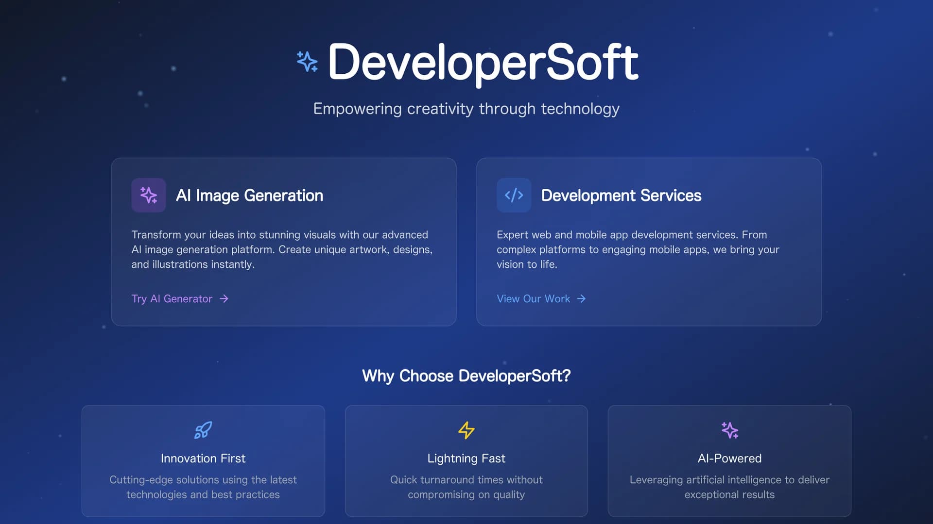 developersoft homepage