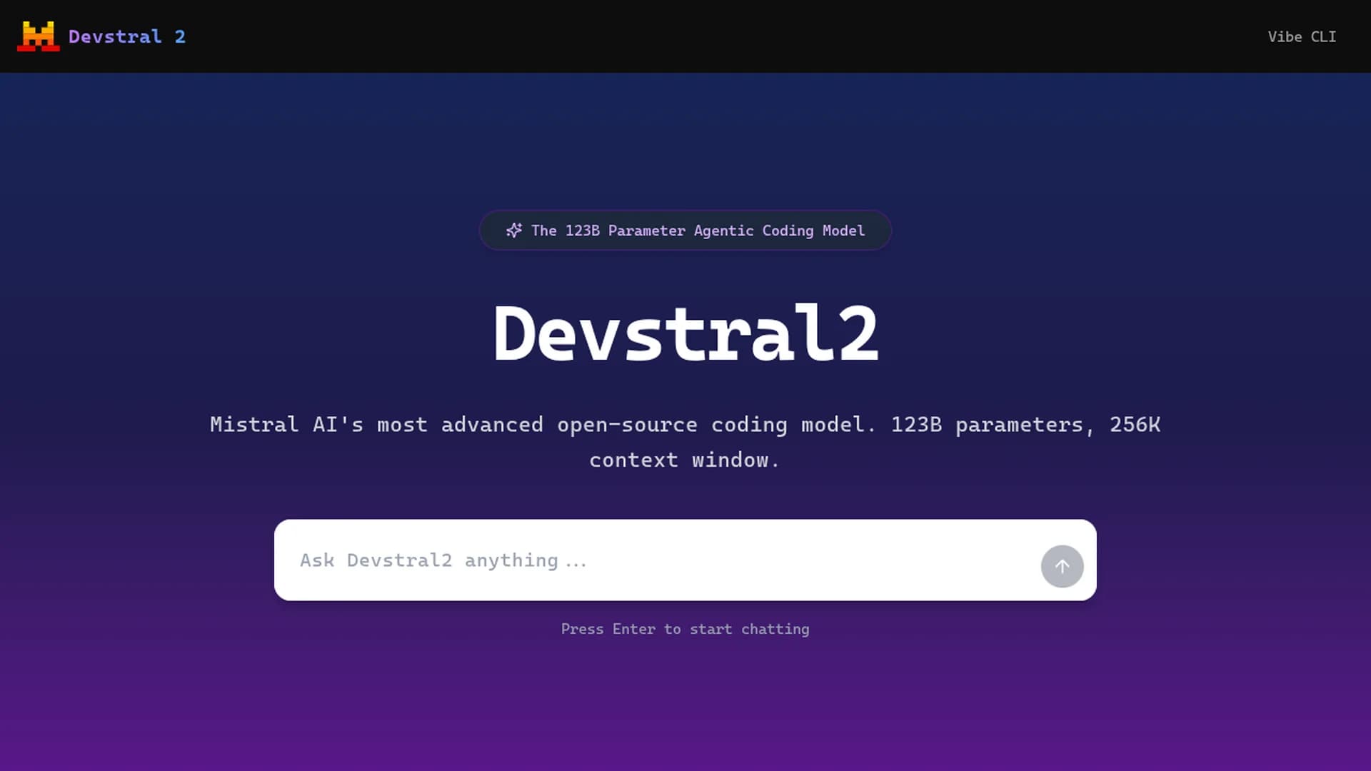 devstral2 homepage