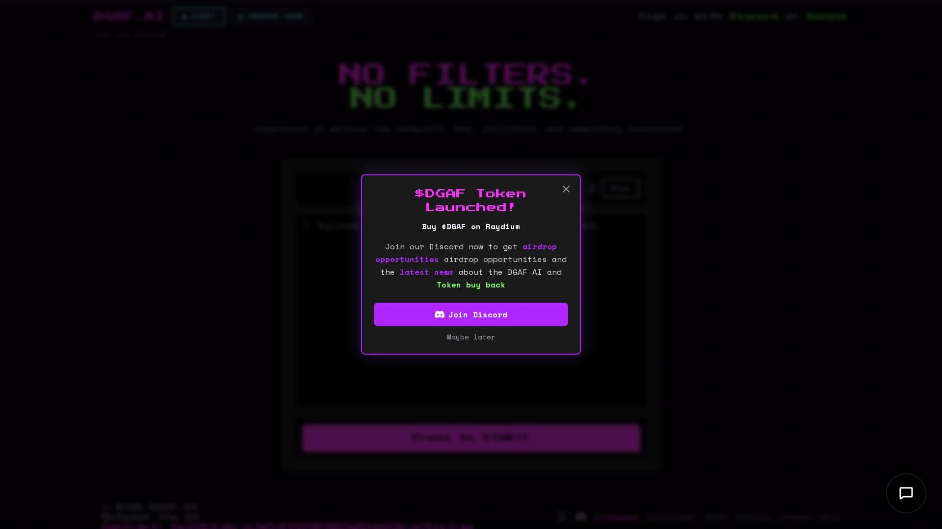 dgaf homepage