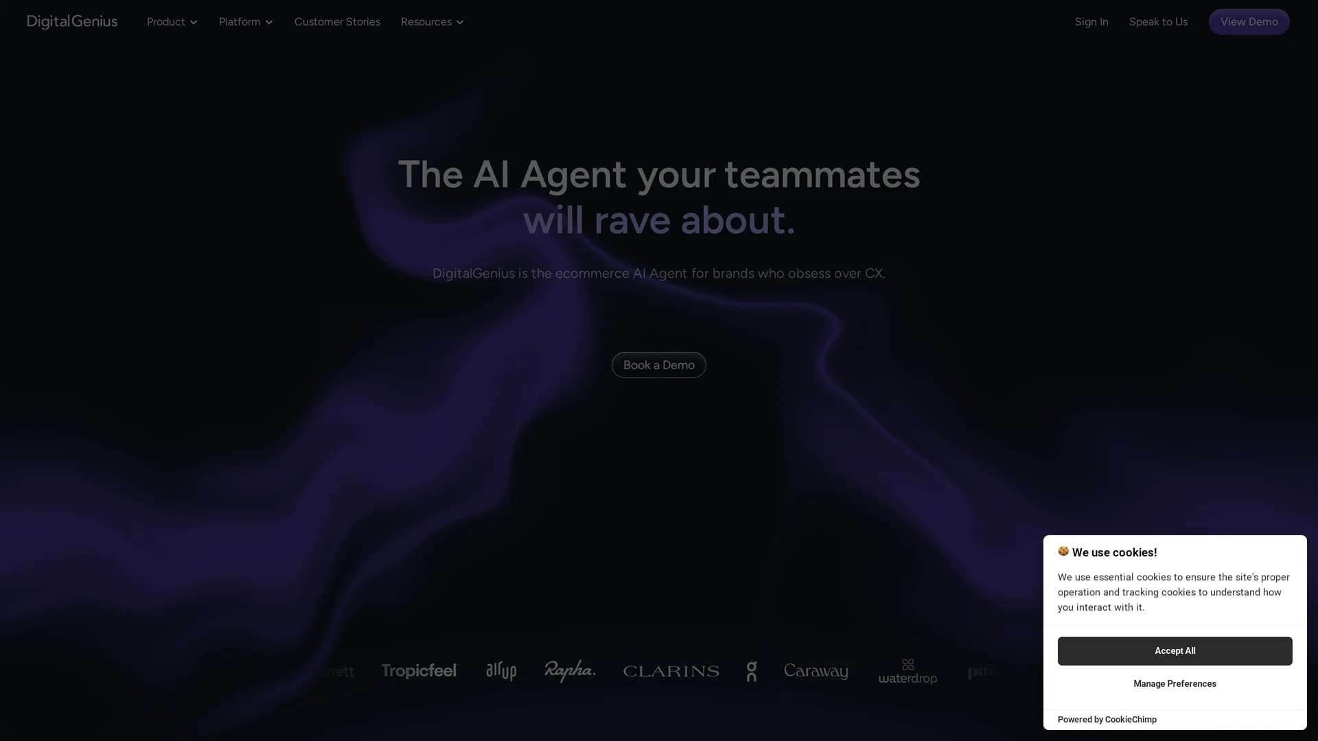 digitalgenius homepage