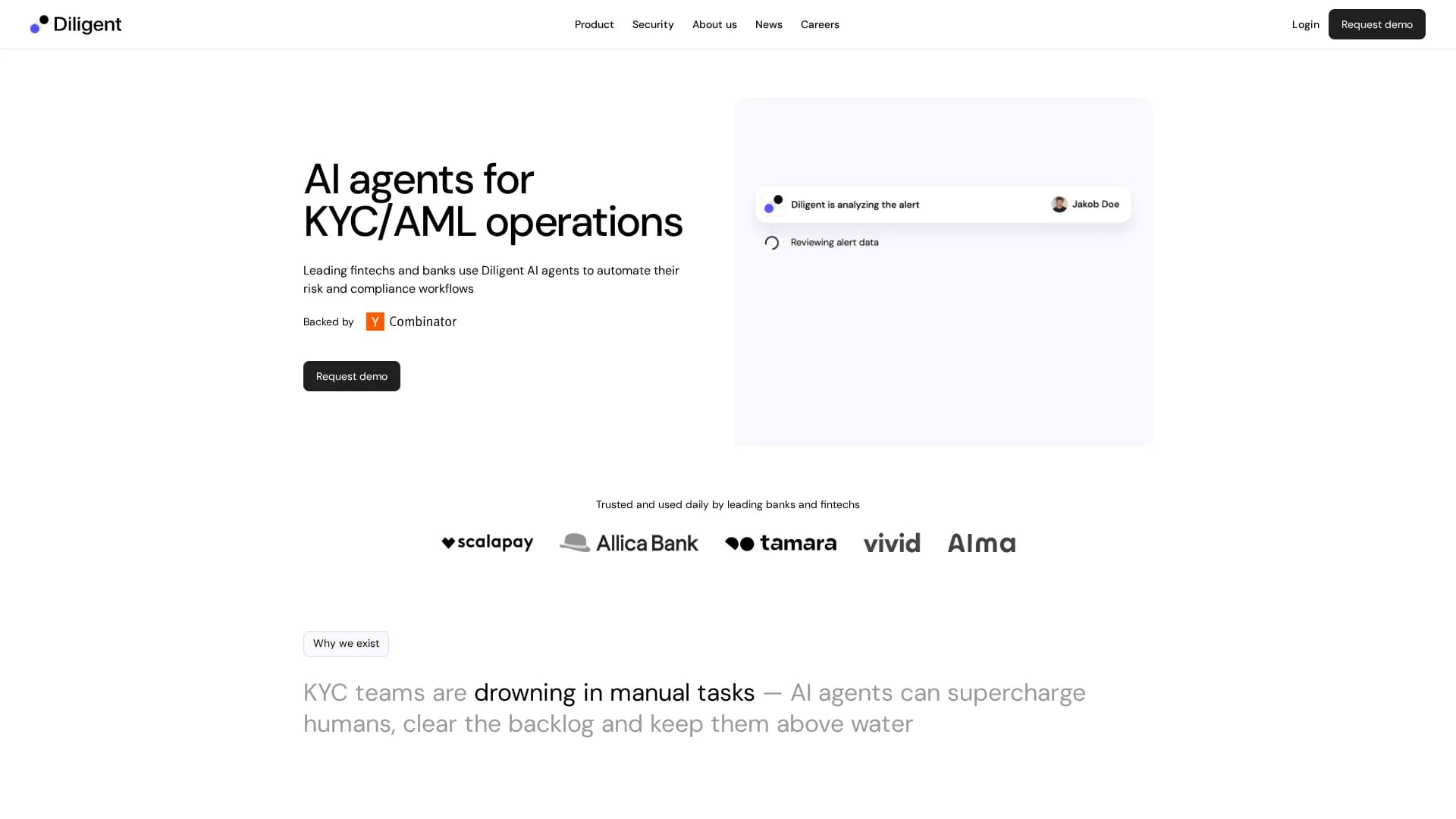 diligent homepage