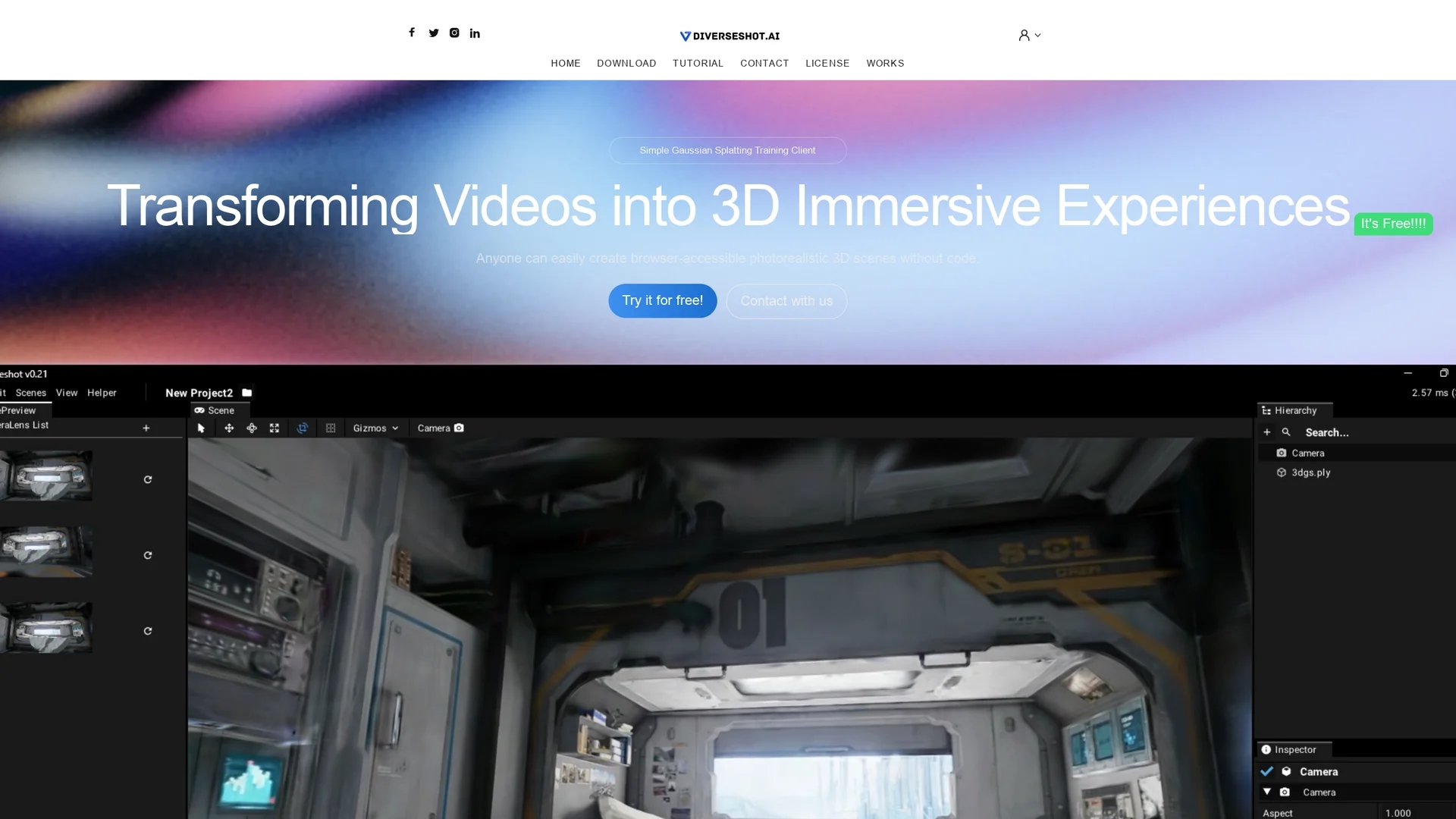diverseshot homepage