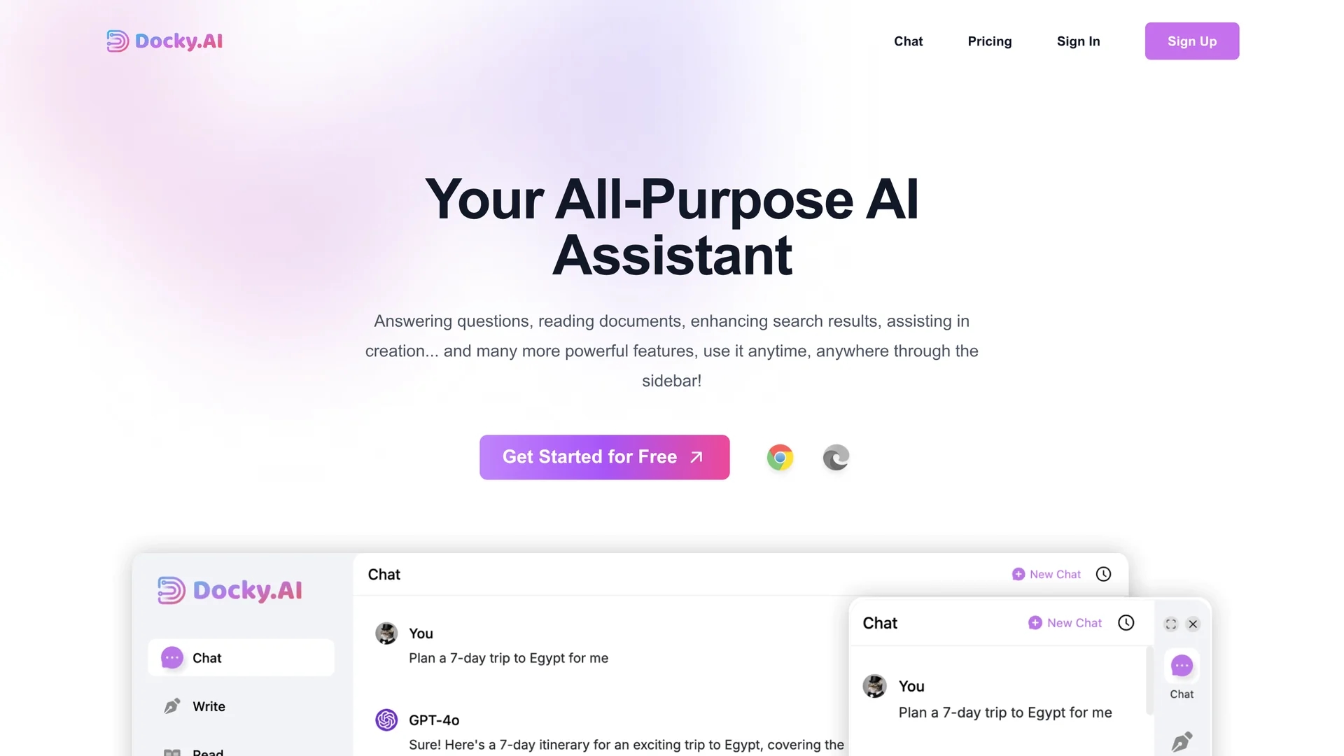 docky homepage