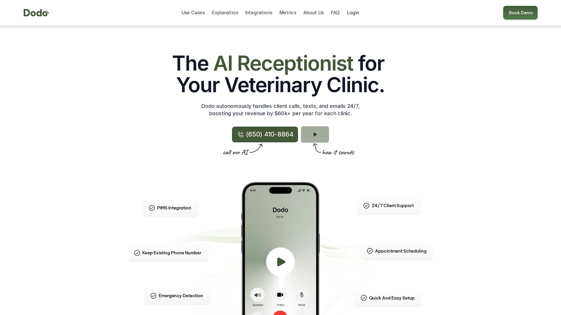 dodo-veterinary-front-desk-assistant homepage