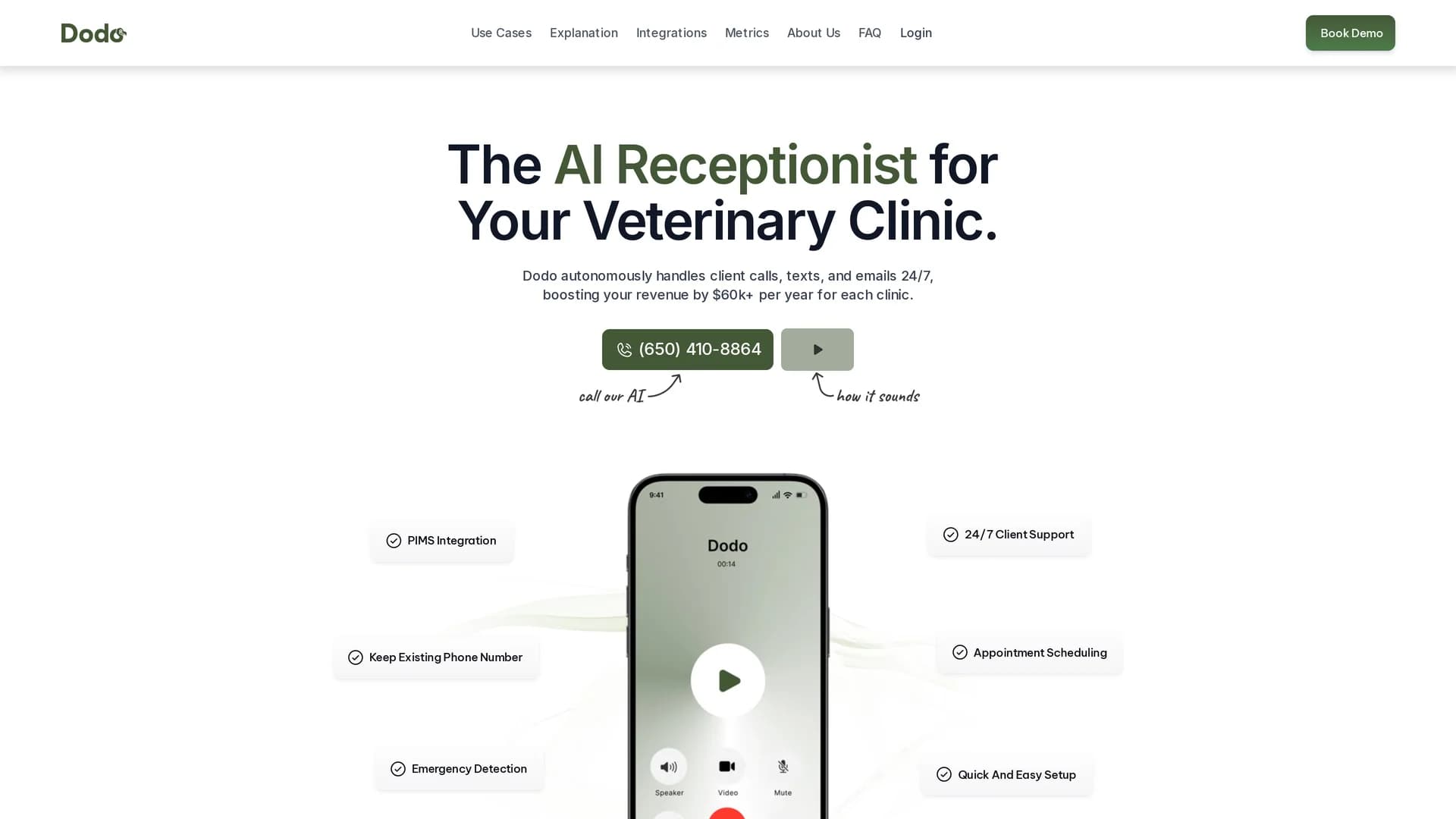dodo-veterinary-front-desk-assistant homepage