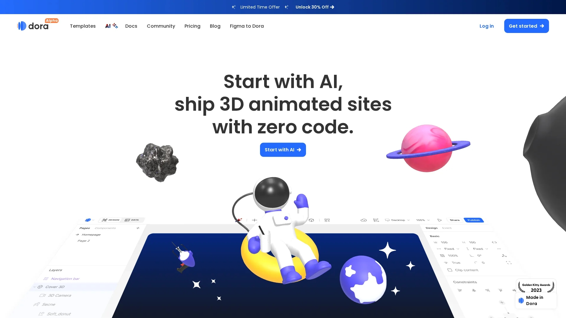 dora-ai-alpha homepage