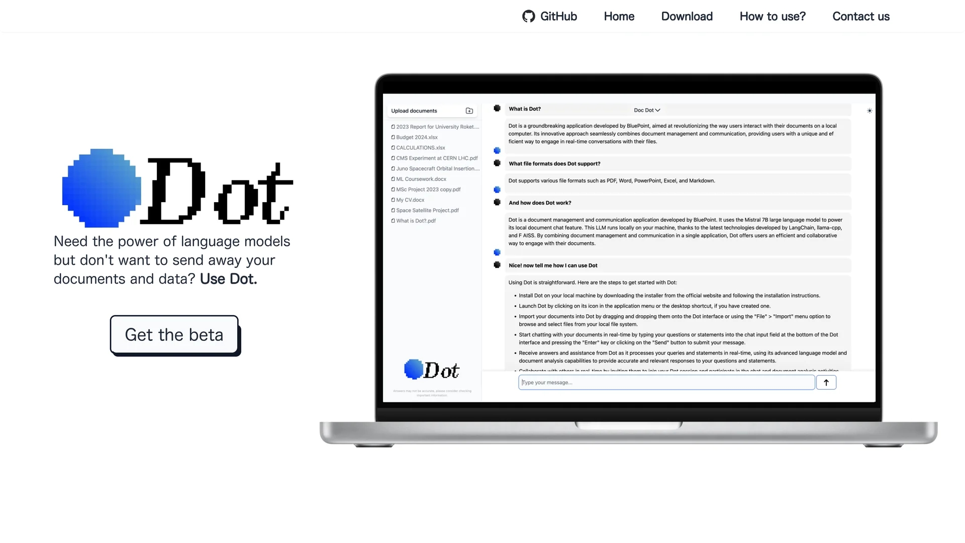 dot-app homepage