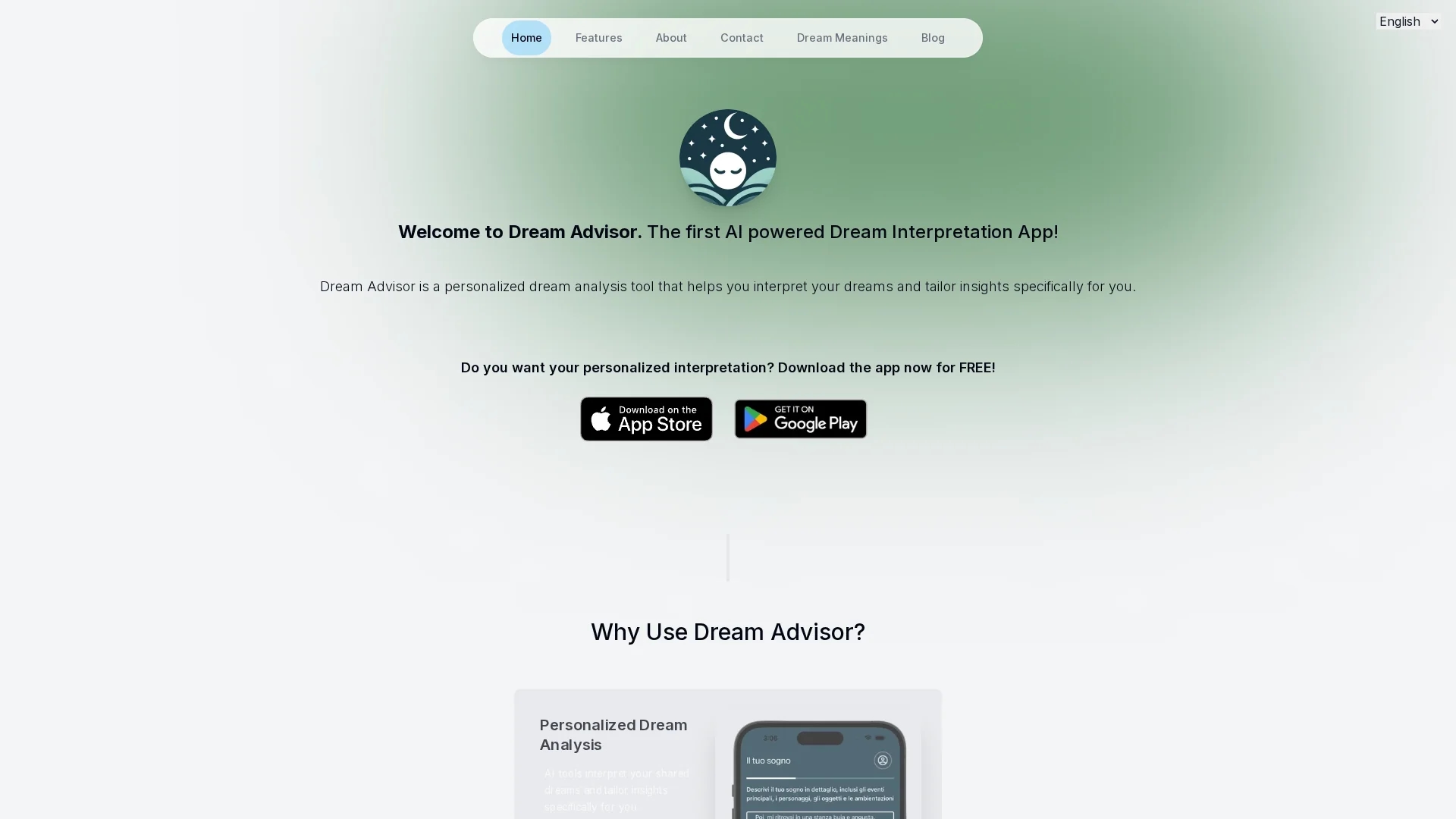 dream-advisor homepage