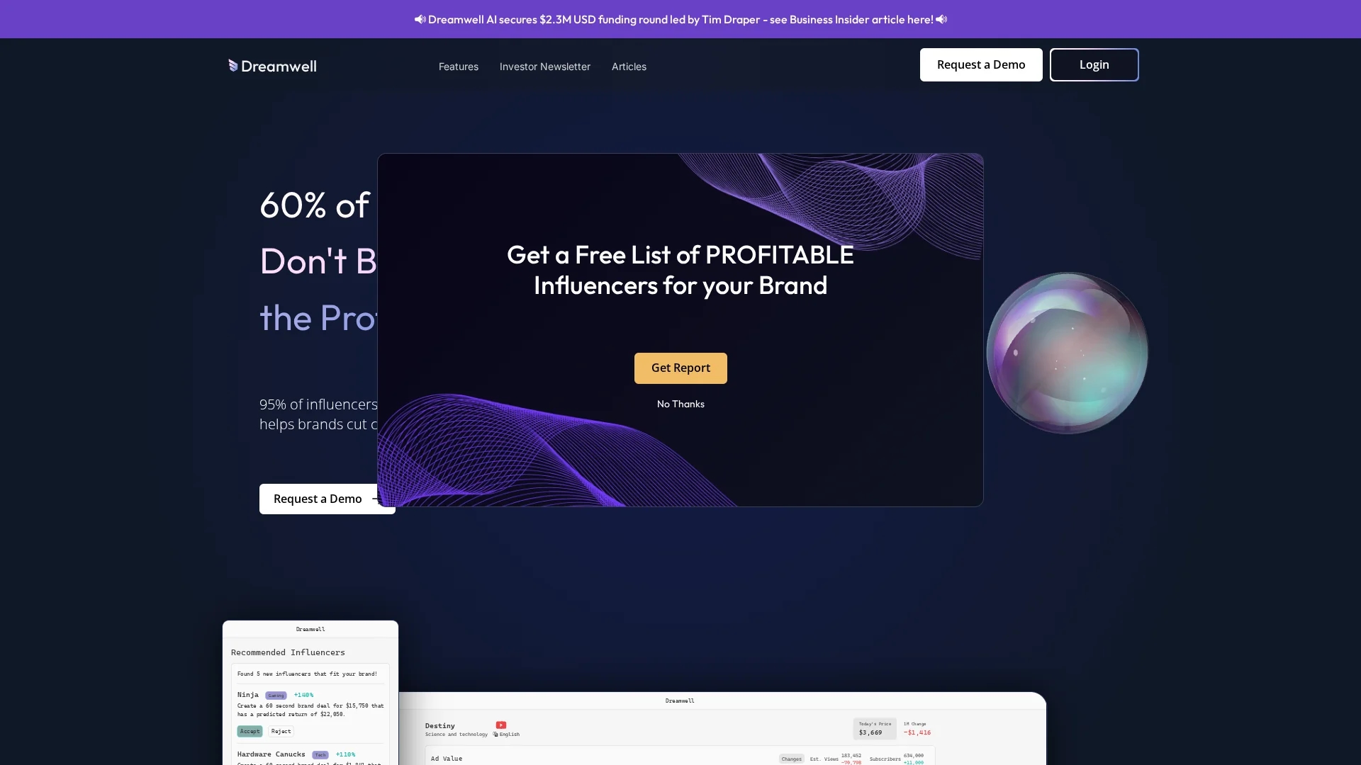 dreamwell homepage