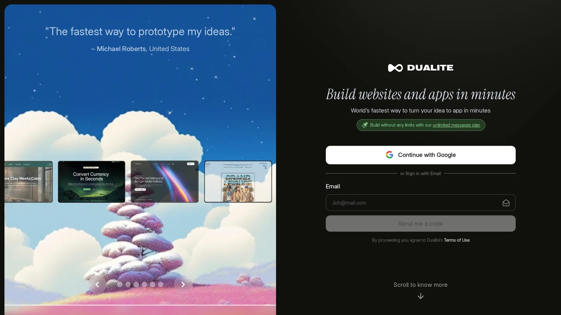 dualite homepage