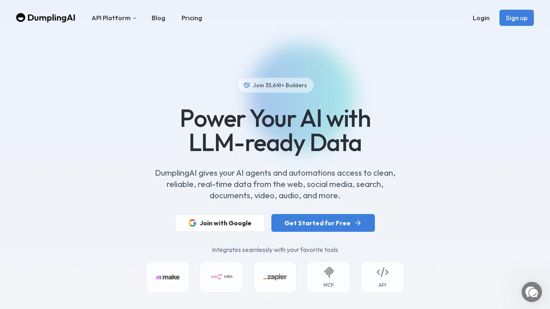 dumpling-ai homepage
