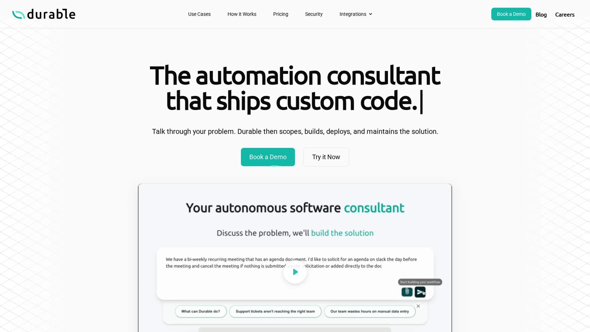 durable-ai homepage
