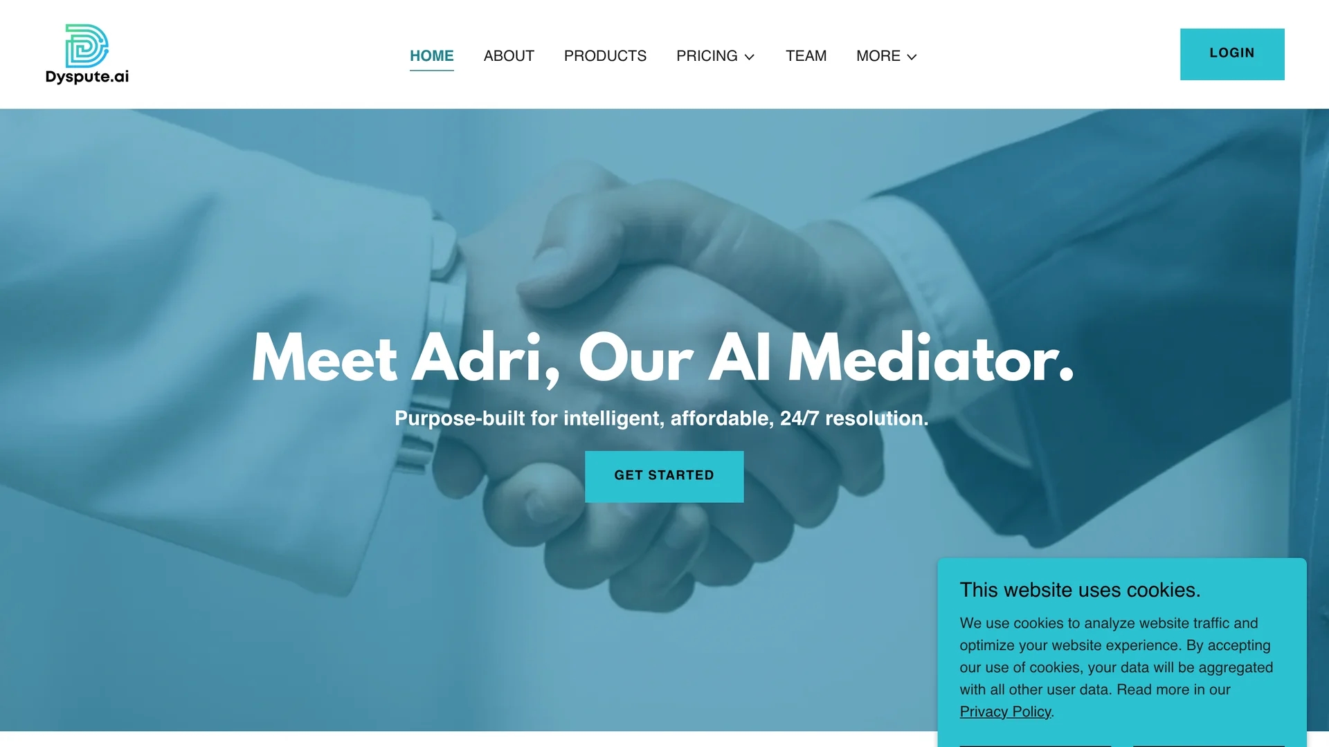 dyspute-ai homepage