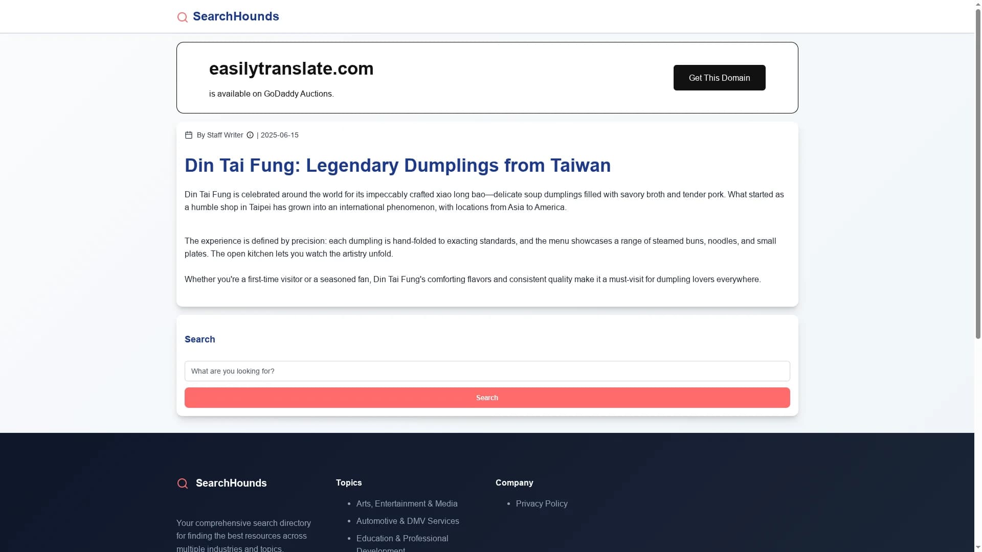 easily-translate homepage