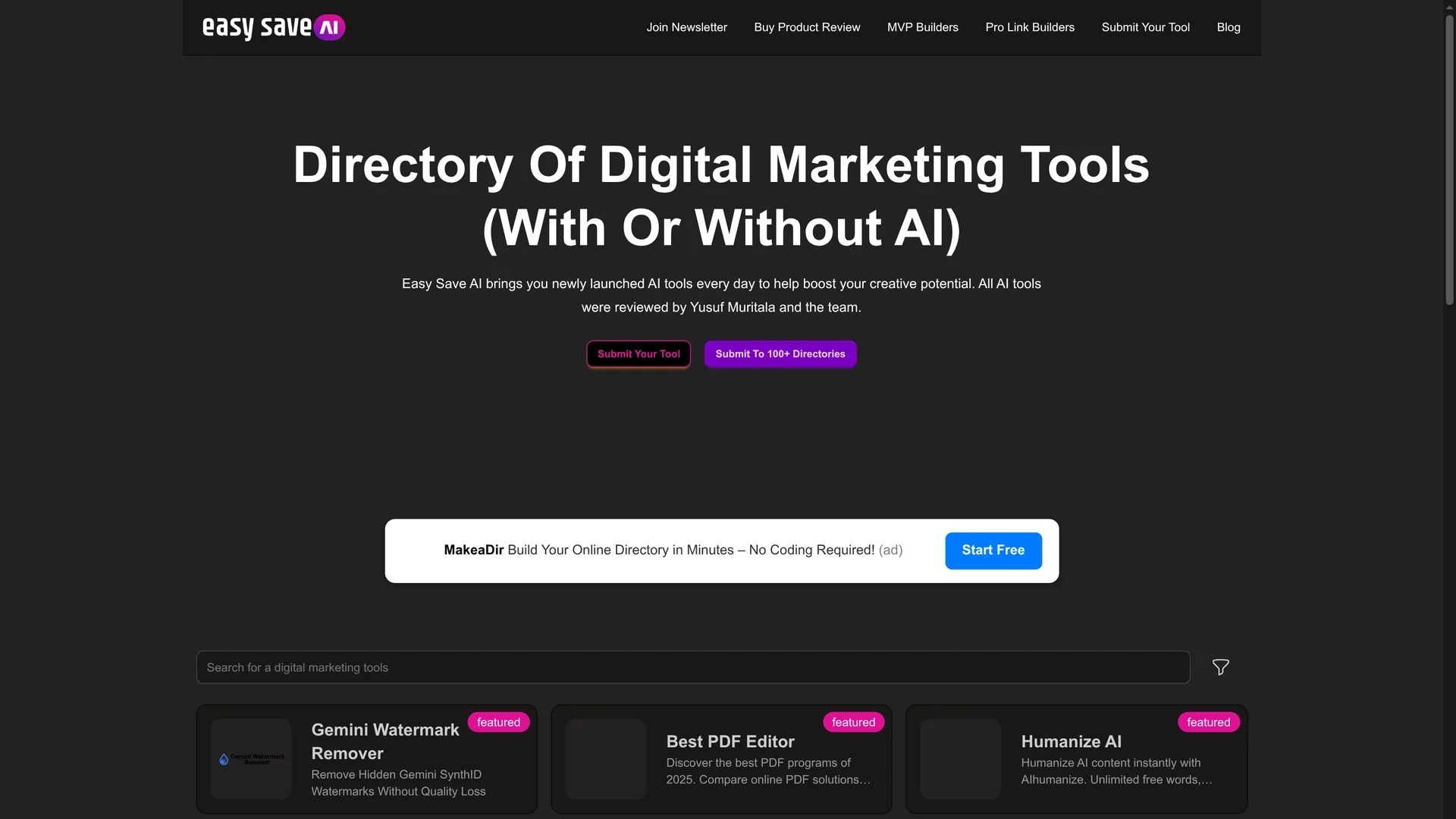 easy-save-ai homepage