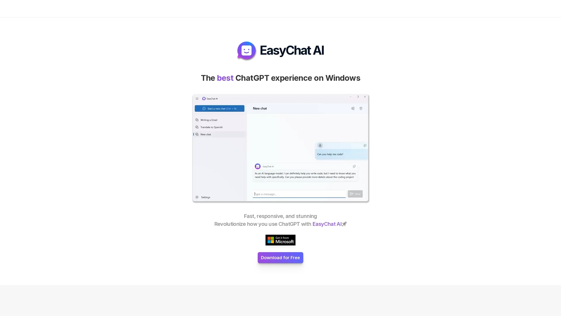 easychat-ai homepage