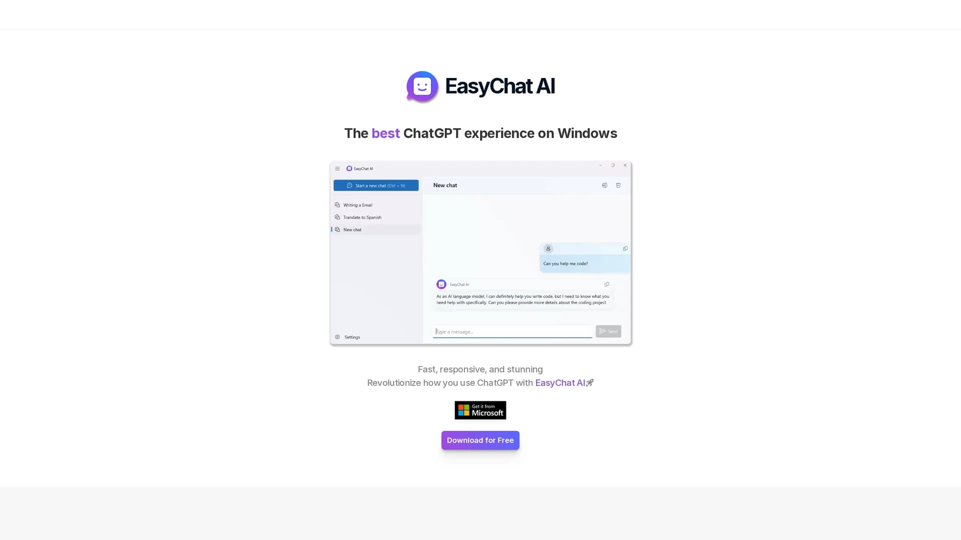 easychat-ai homepage