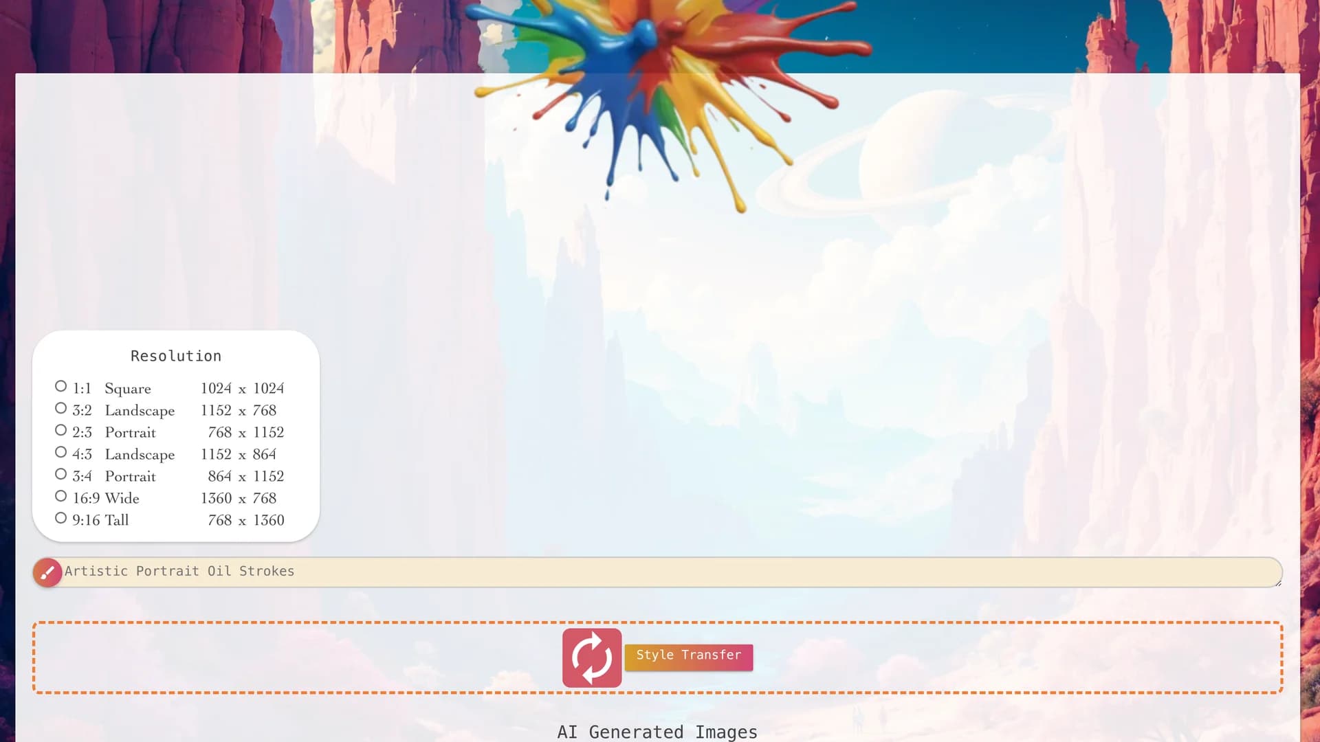 ebank-ai-art-generator-ai-art-search homepage