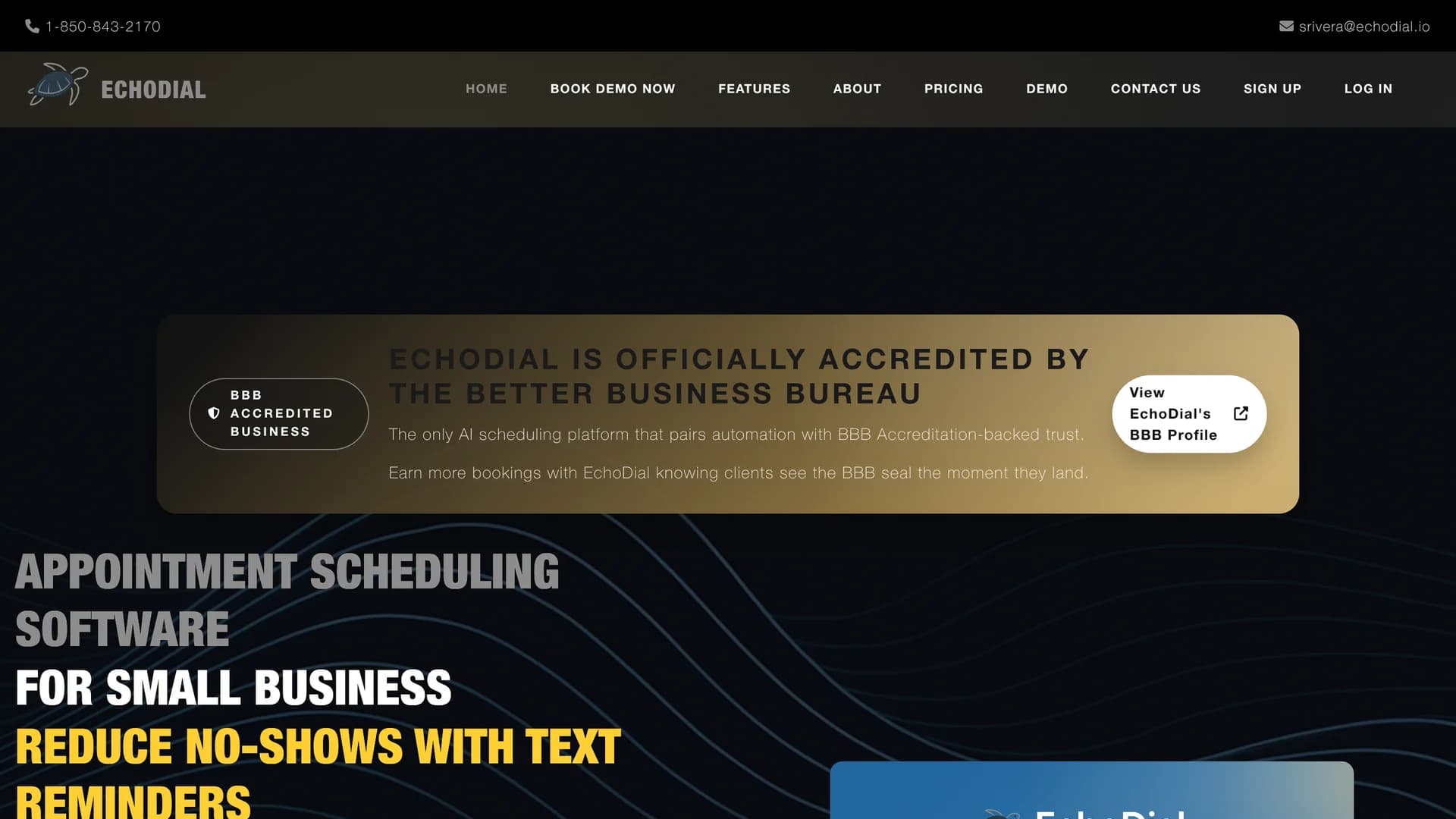 echodial homepage
