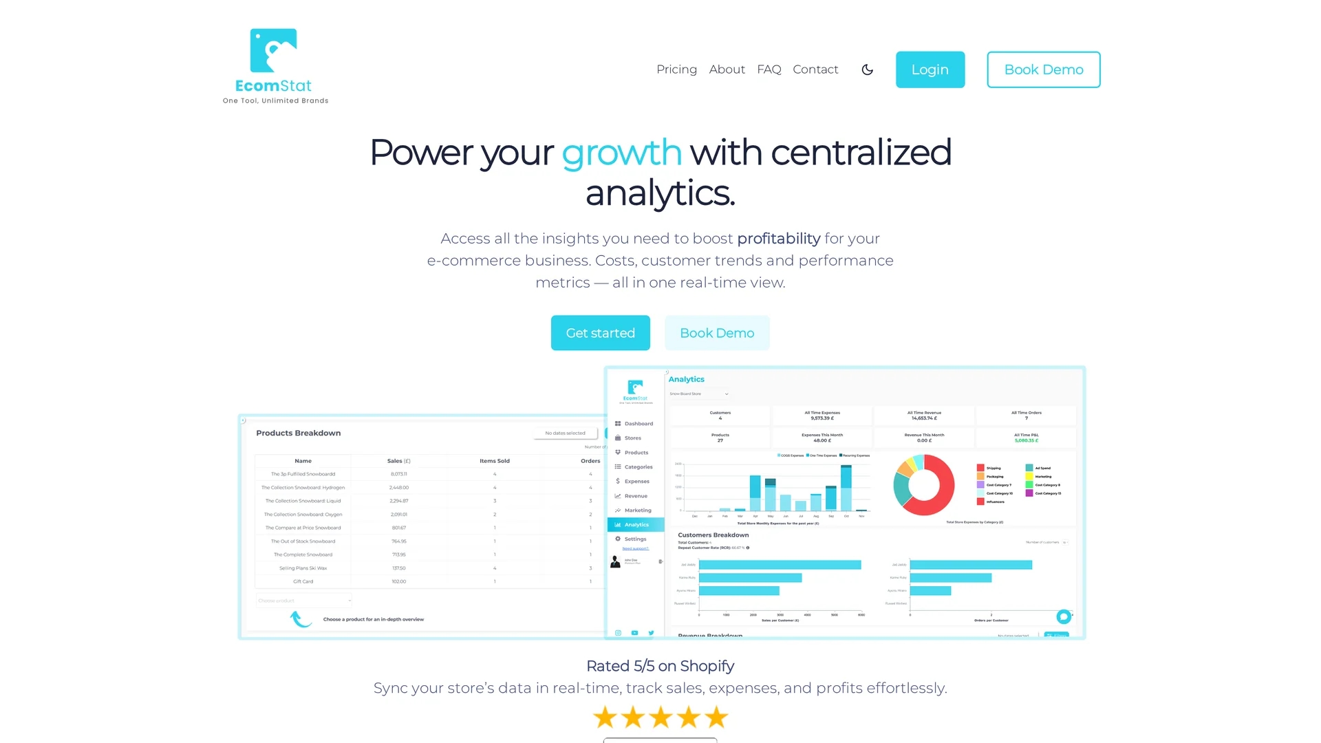 ecomstat homepage