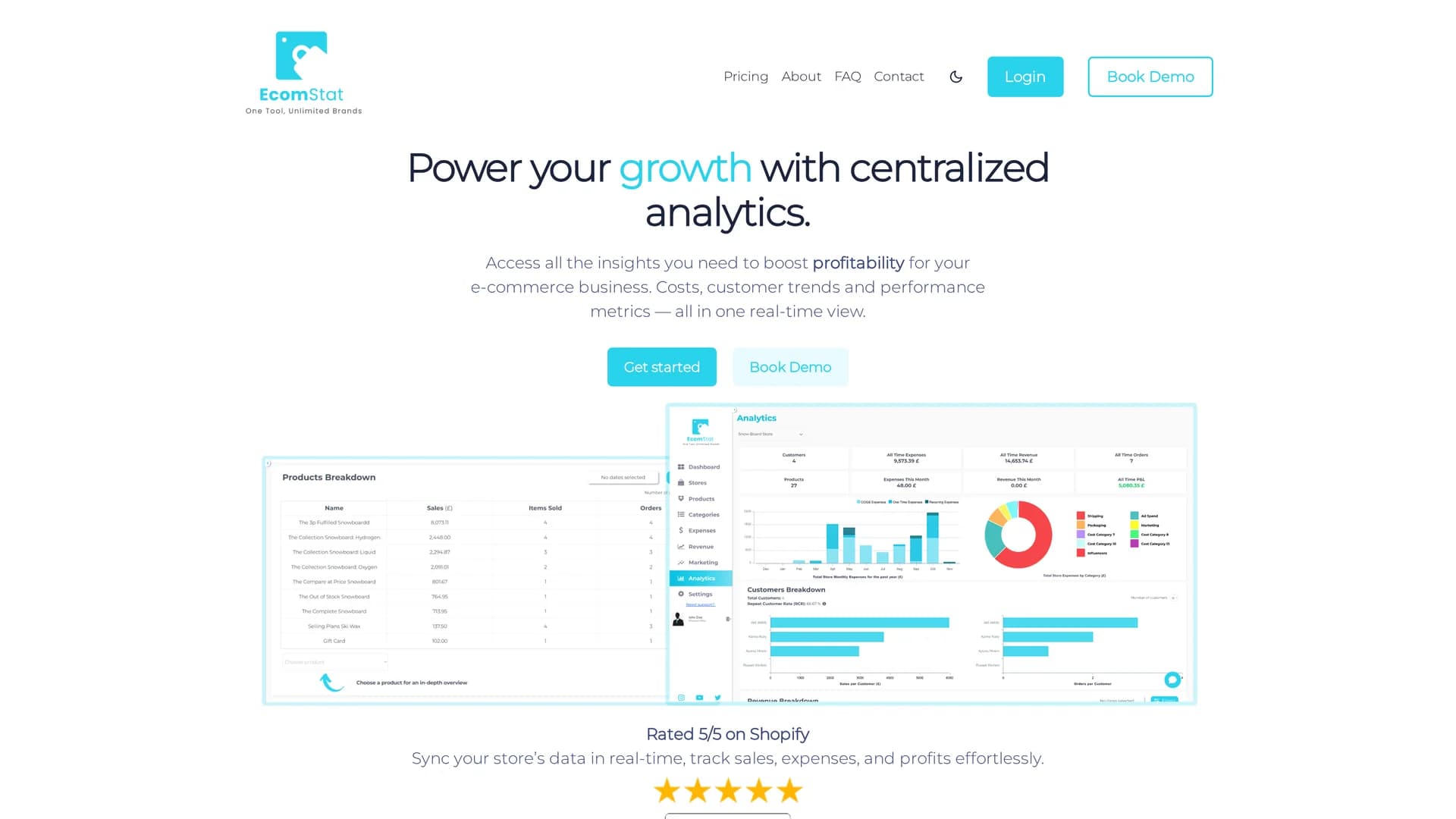 ecomstat homepage