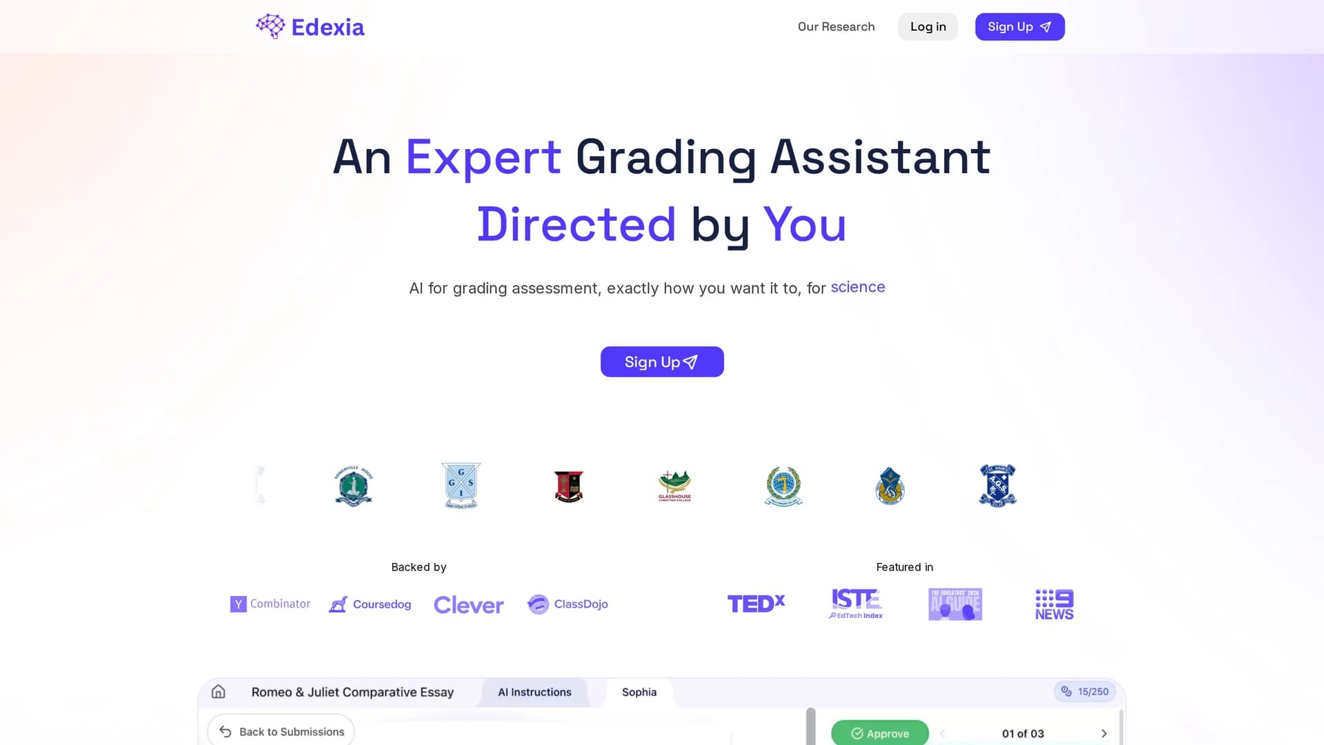 edexia homepage