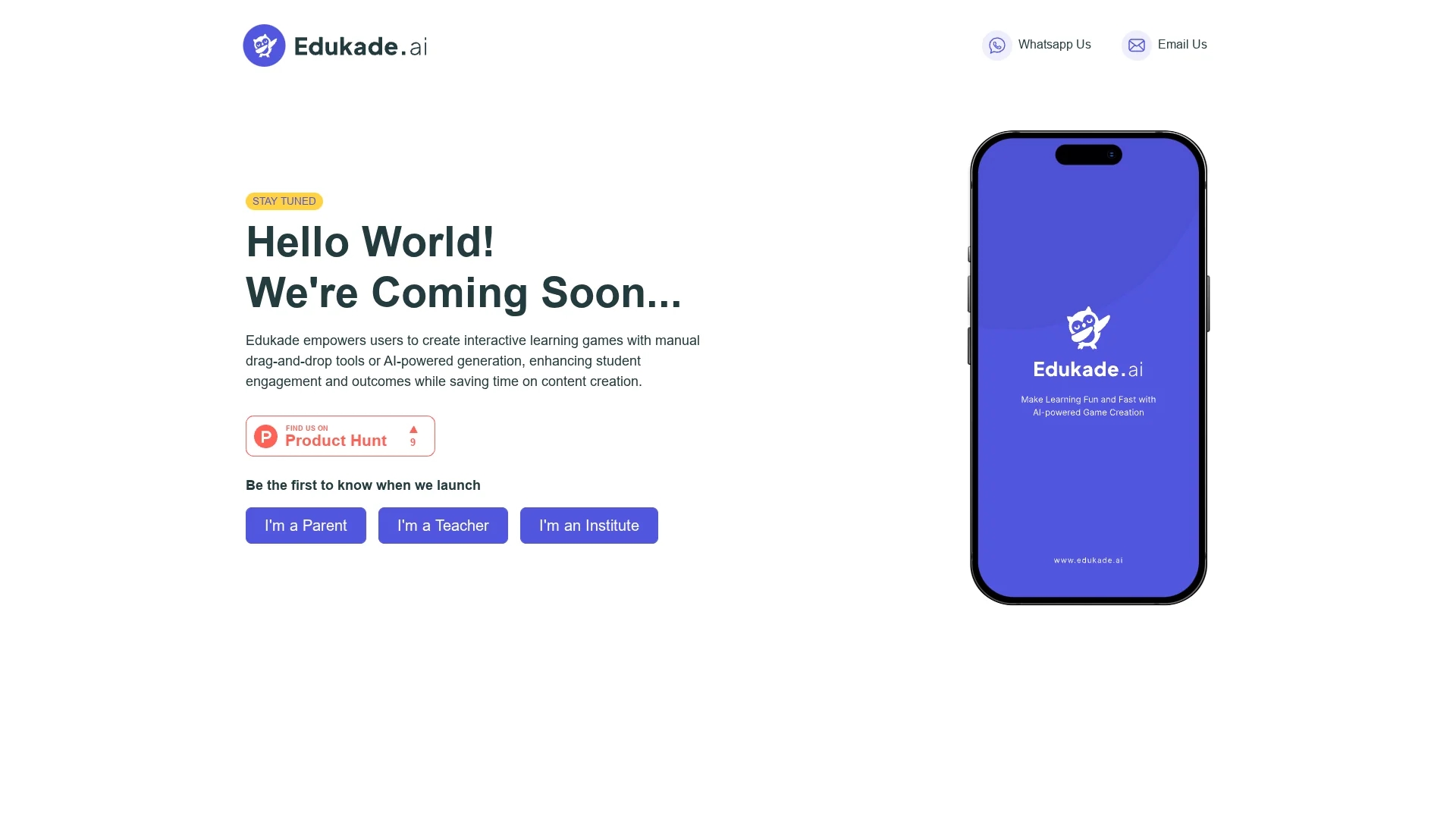 edukade homepage