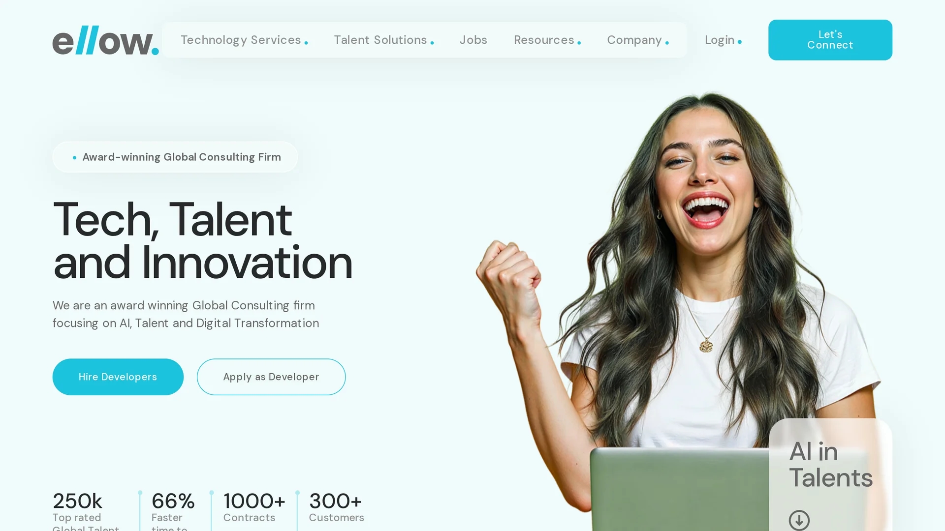 ellow-talent-marketplaces homepage