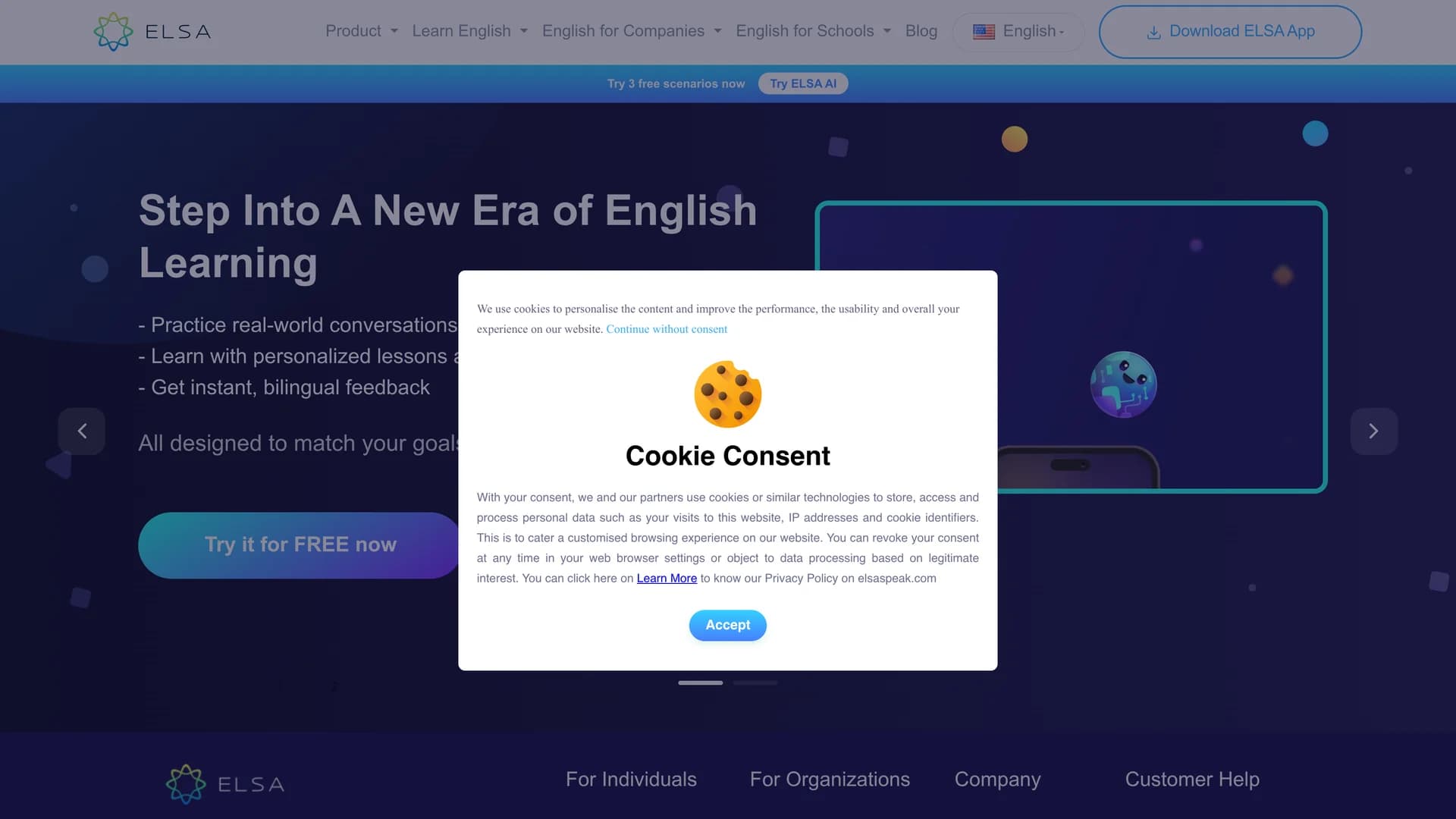 elsaspeak homepage