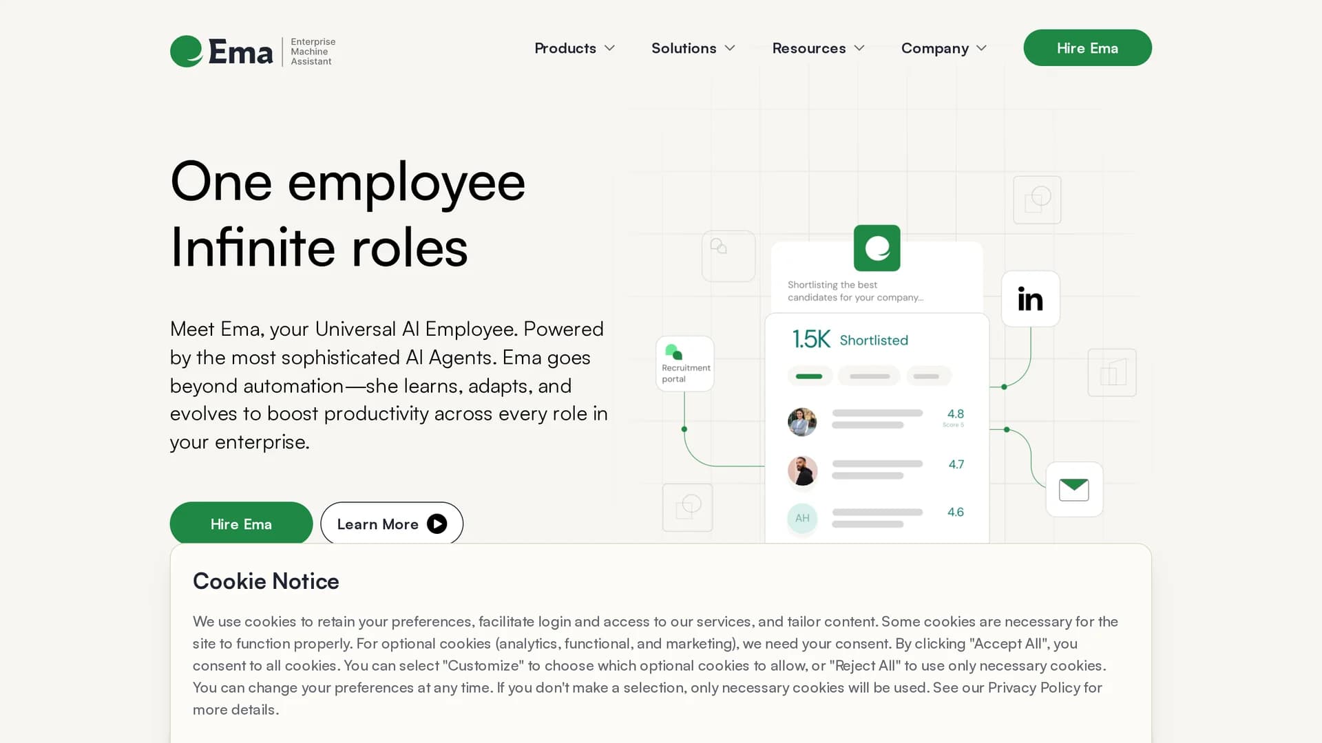 ema-universal-ai-employee homepage