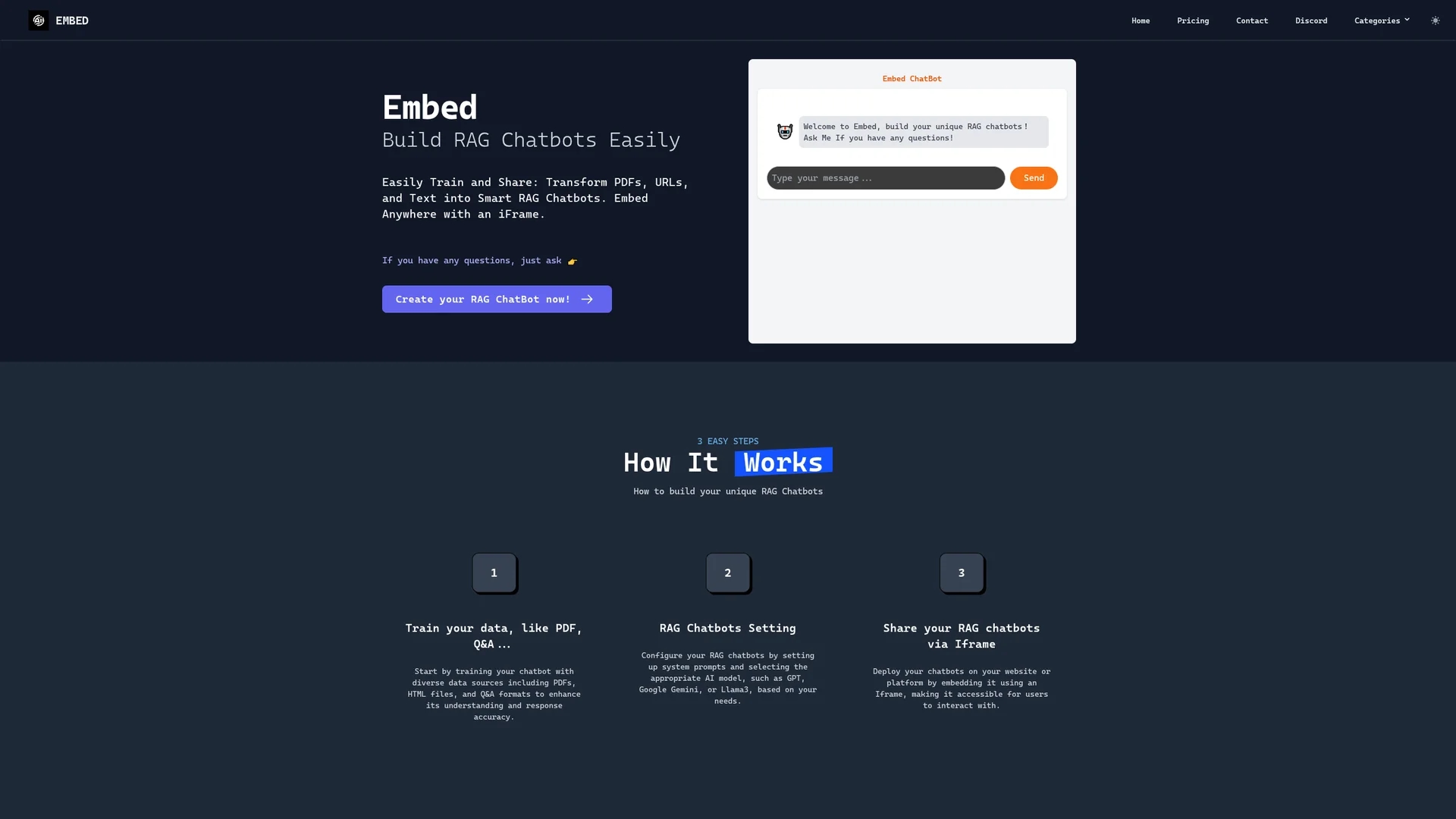 embed homepage