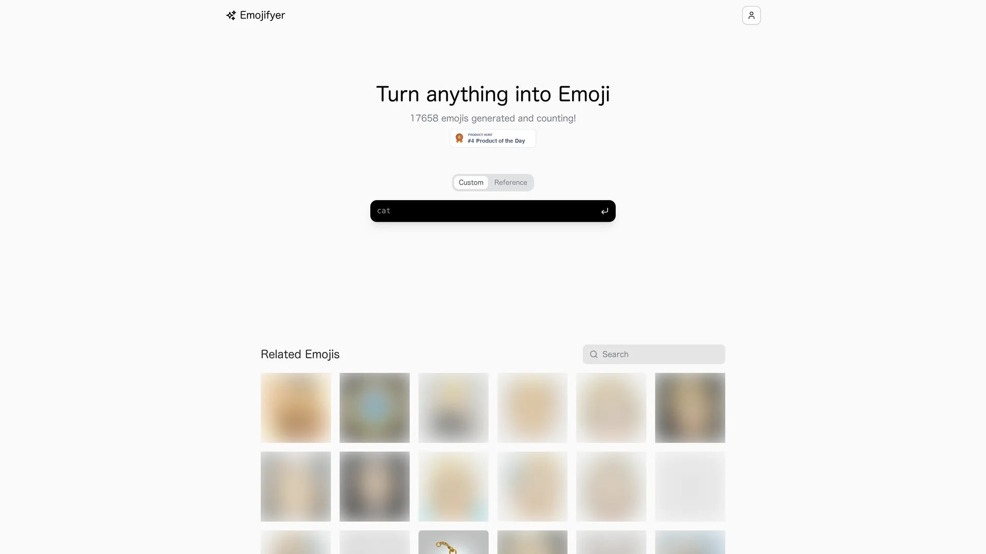 emojifyer-ai-emoji-generator homepage