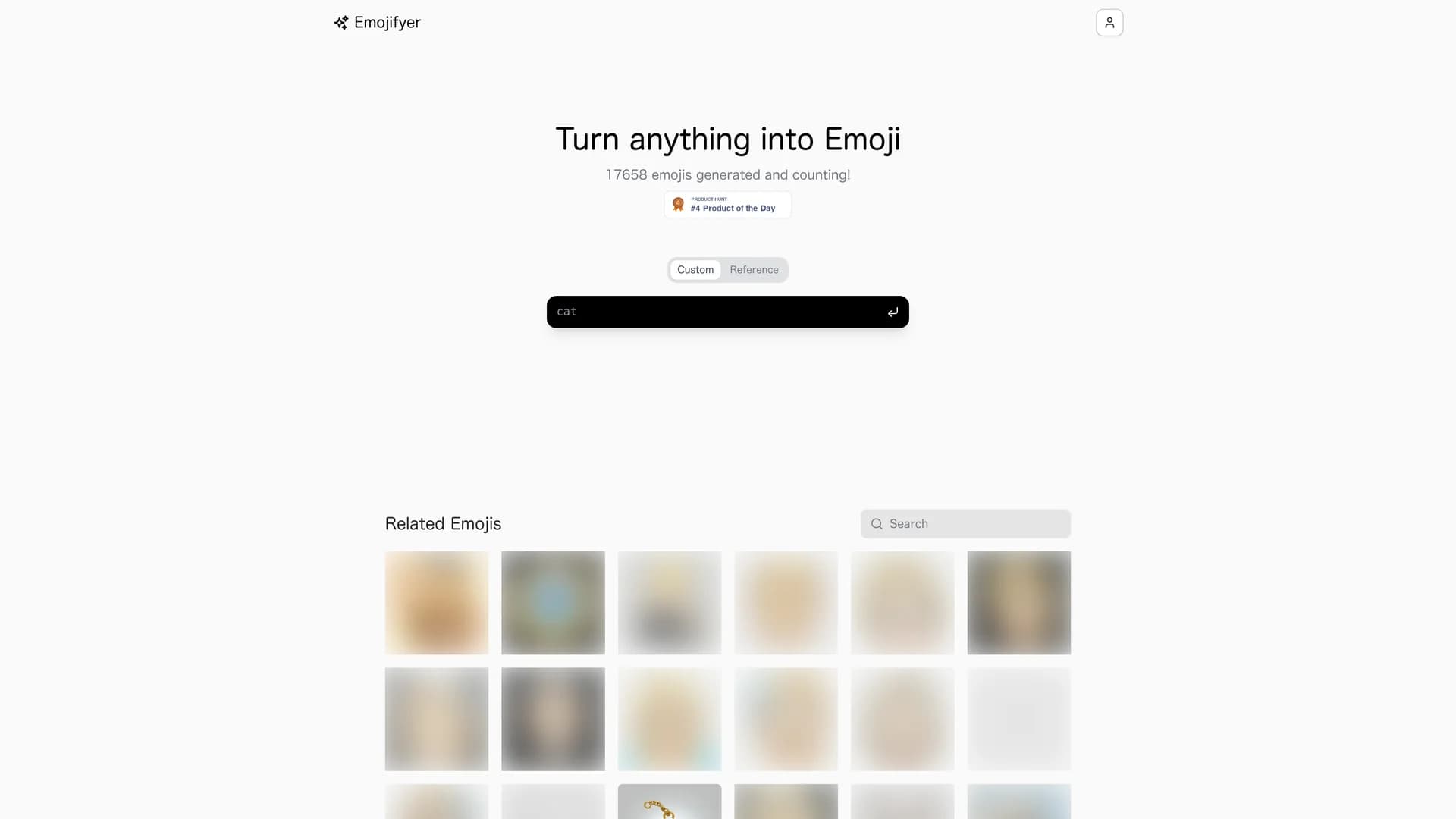 emojifyer-ai-emoji-generator homepage