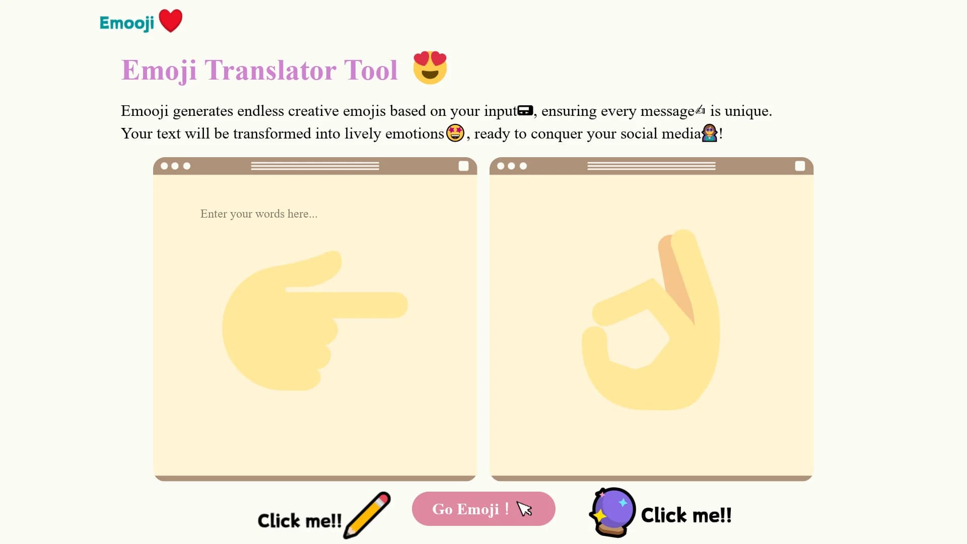 emooji homepage