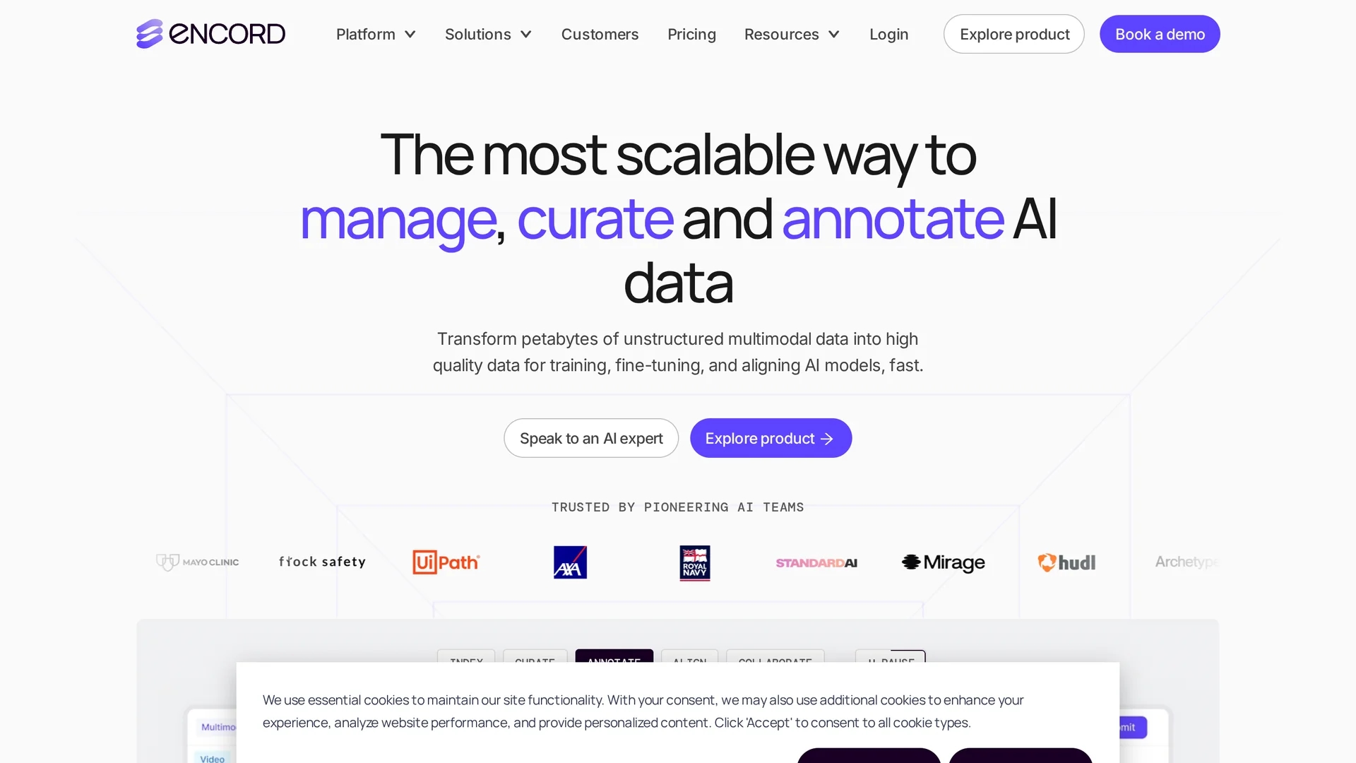 encord-com homepage