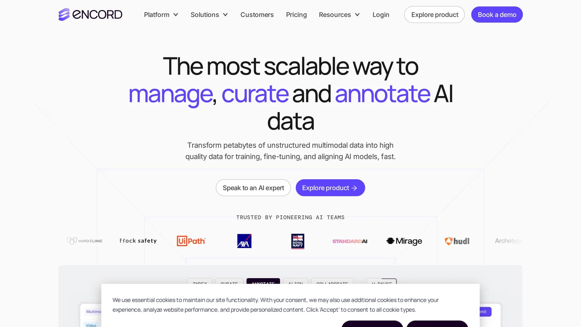 encord-com homepage