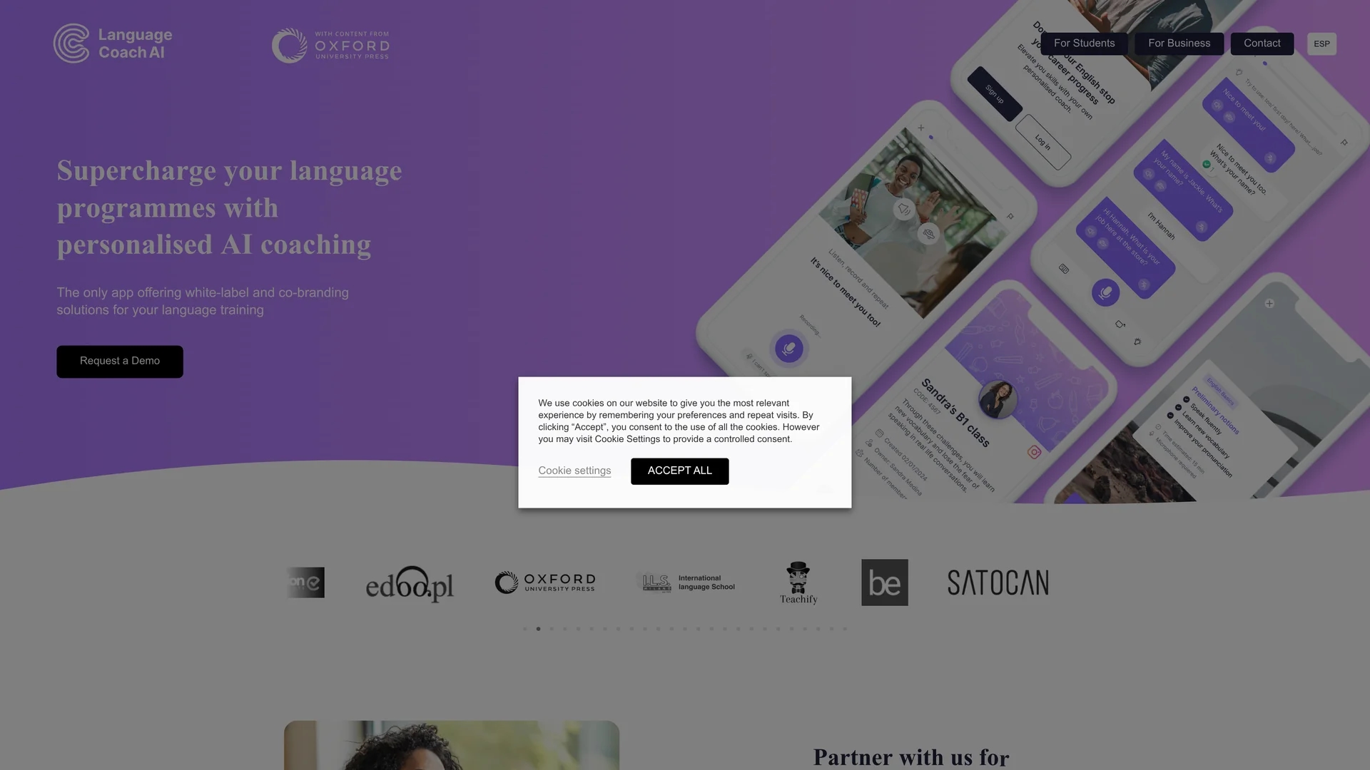 english-coach-ai homepage