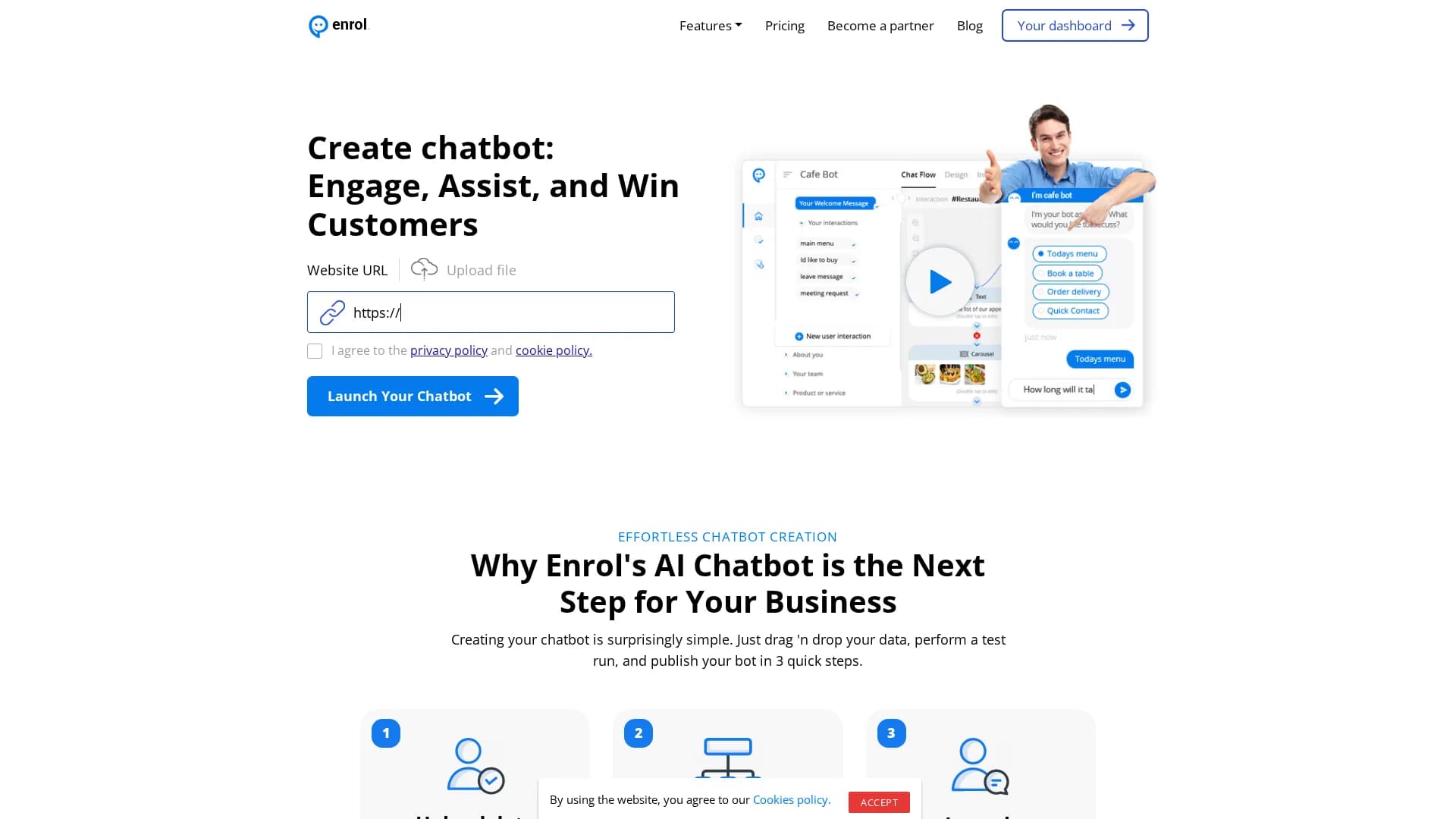 enrol-ai homepage