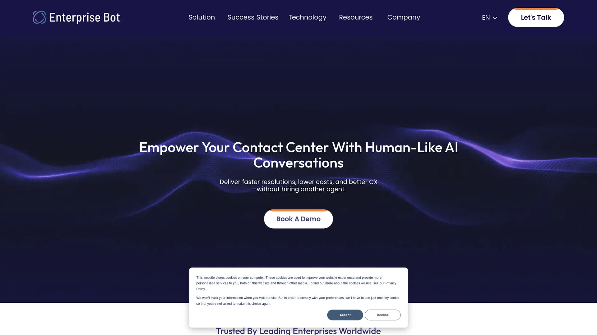 enterprisebot-ai homepage