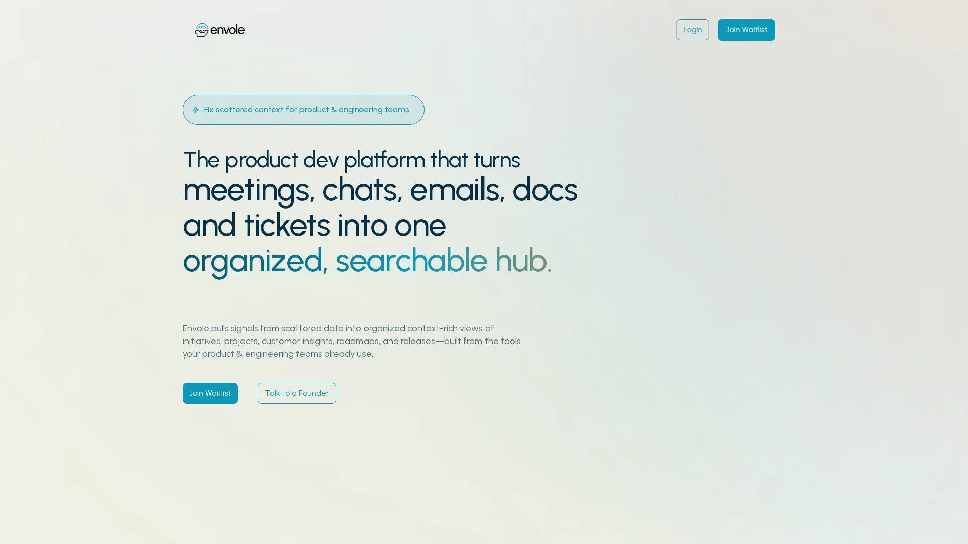 envole homepage