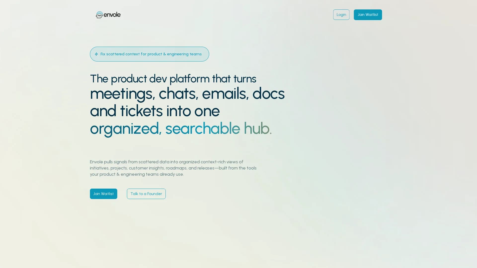 envole homepage