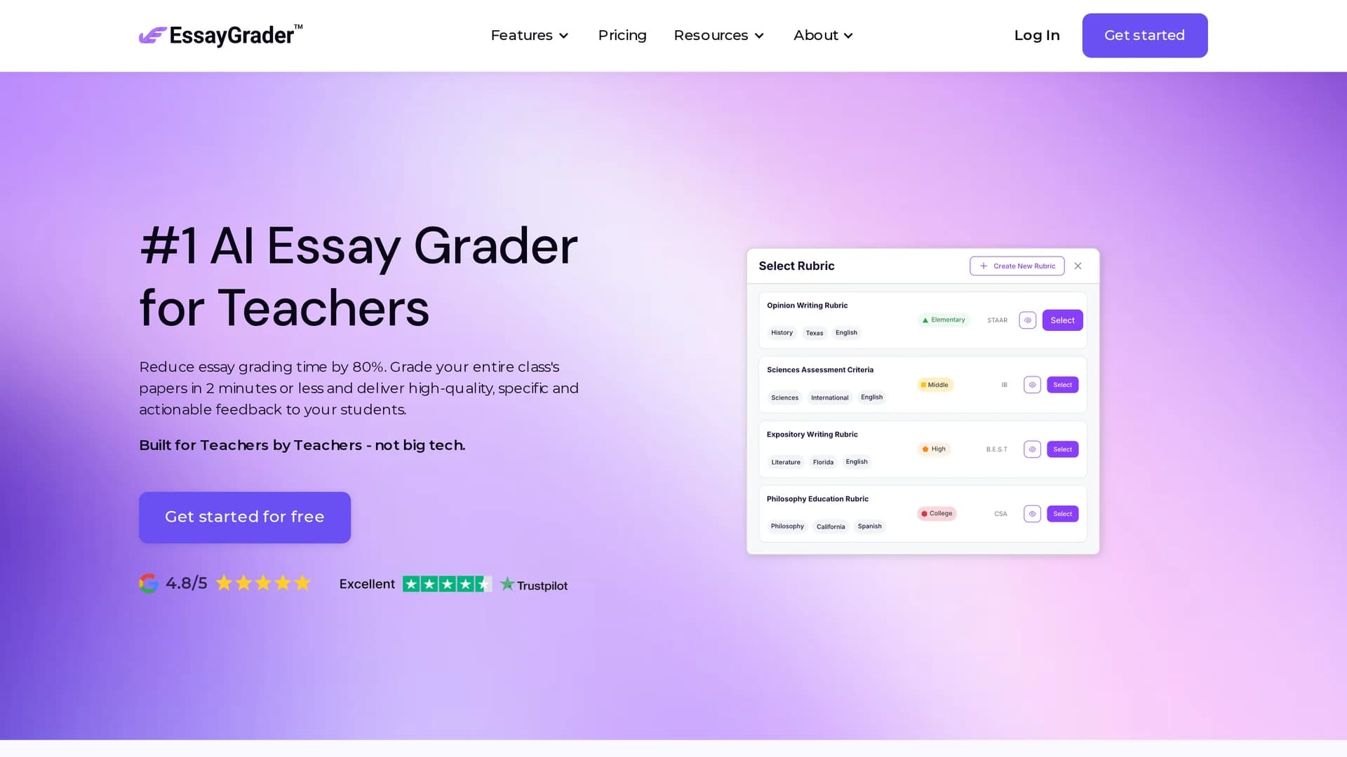 essaygrader homepage