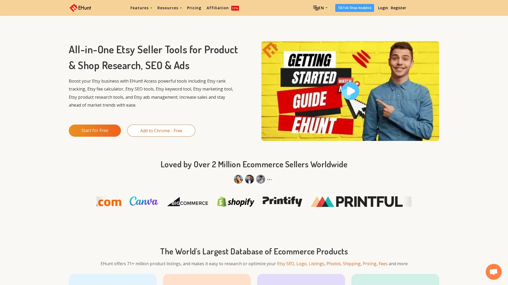 etsyhunt homepage