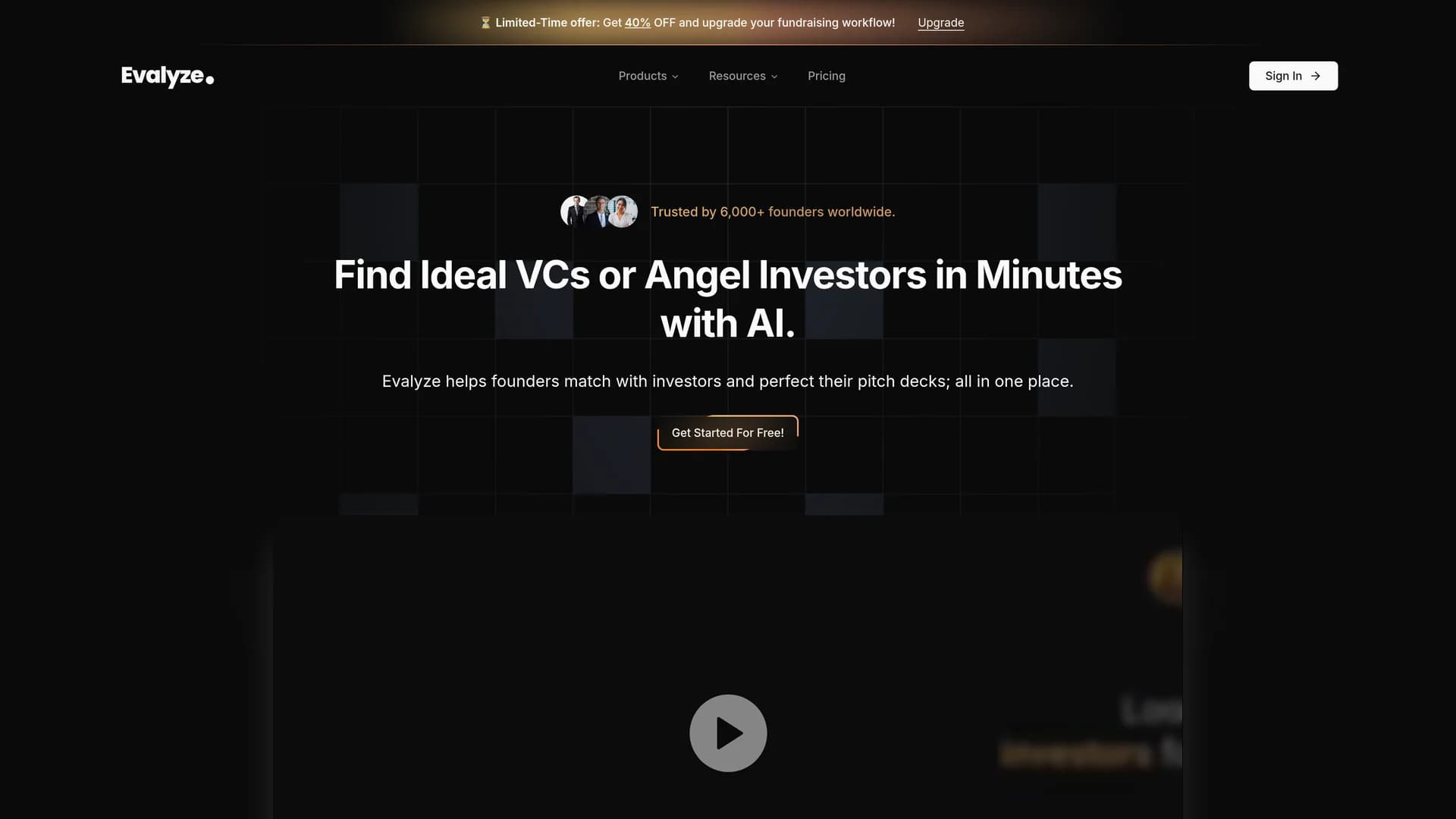 evalyze homepage