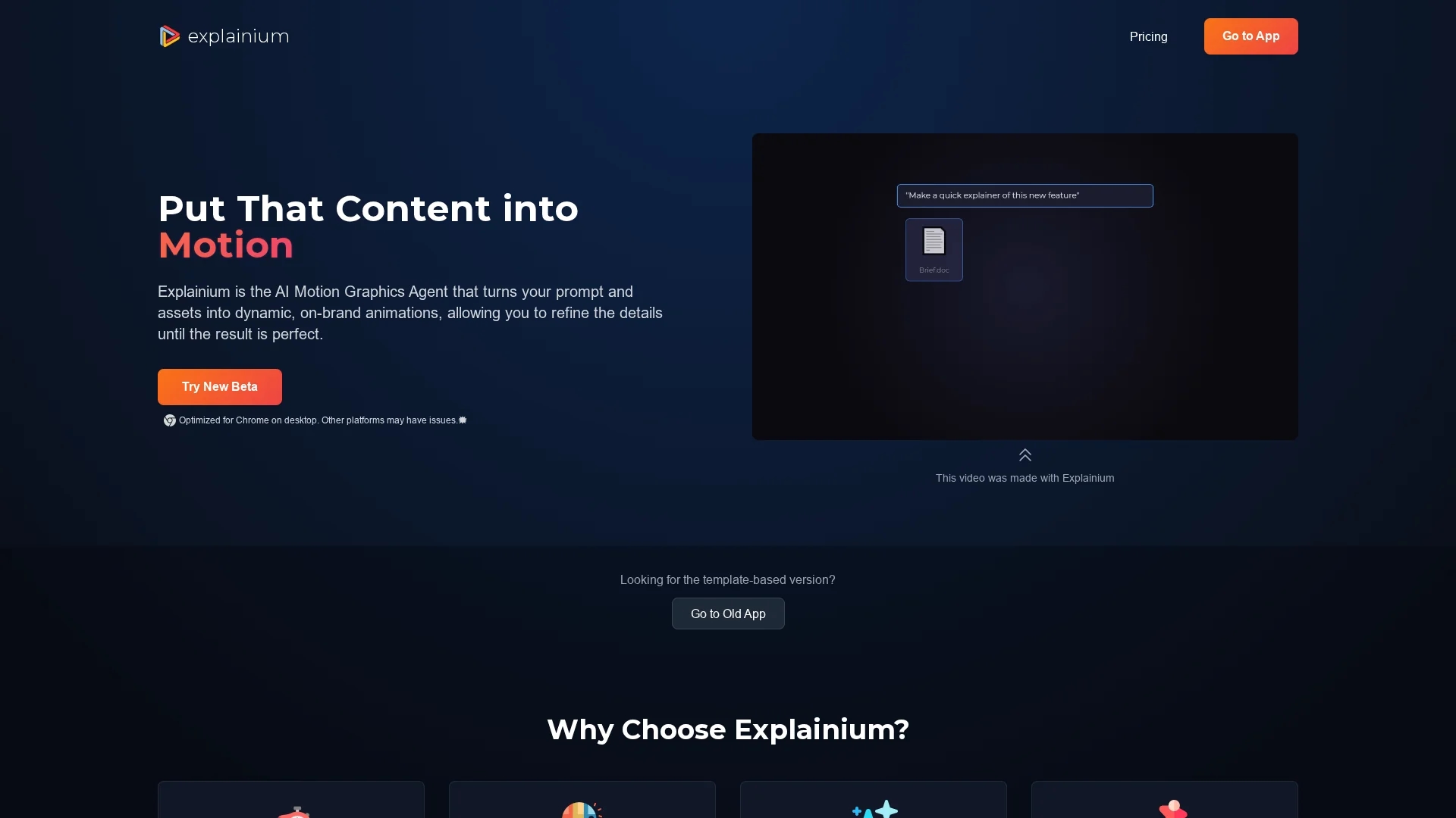 explainium homepage