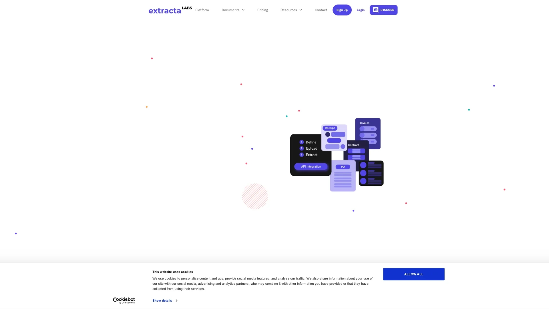 extracta-ai homepage