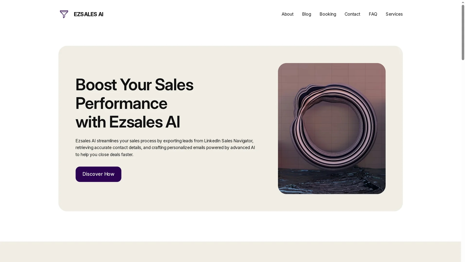 ezsales-ai homepage